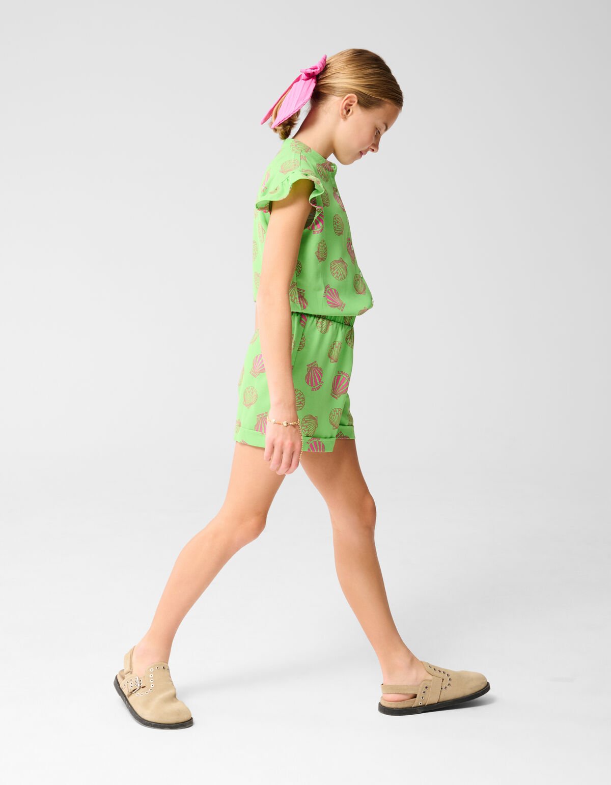 Schelpen Jumpsuit Groen SHOEBY GIRLS