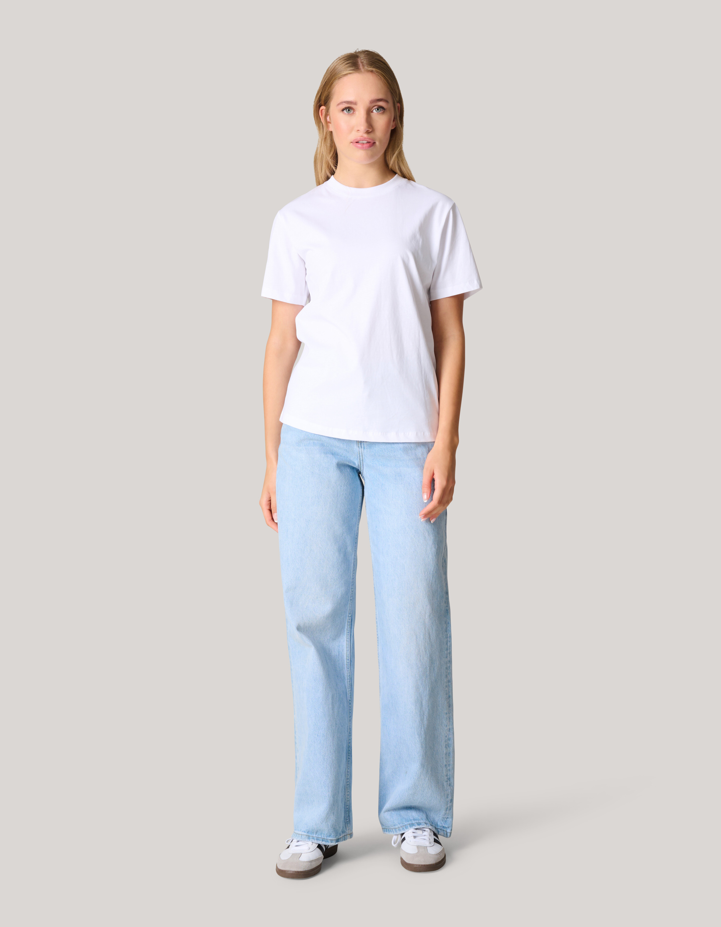 Basis T-shirt Wit SHOEBY WOMEN