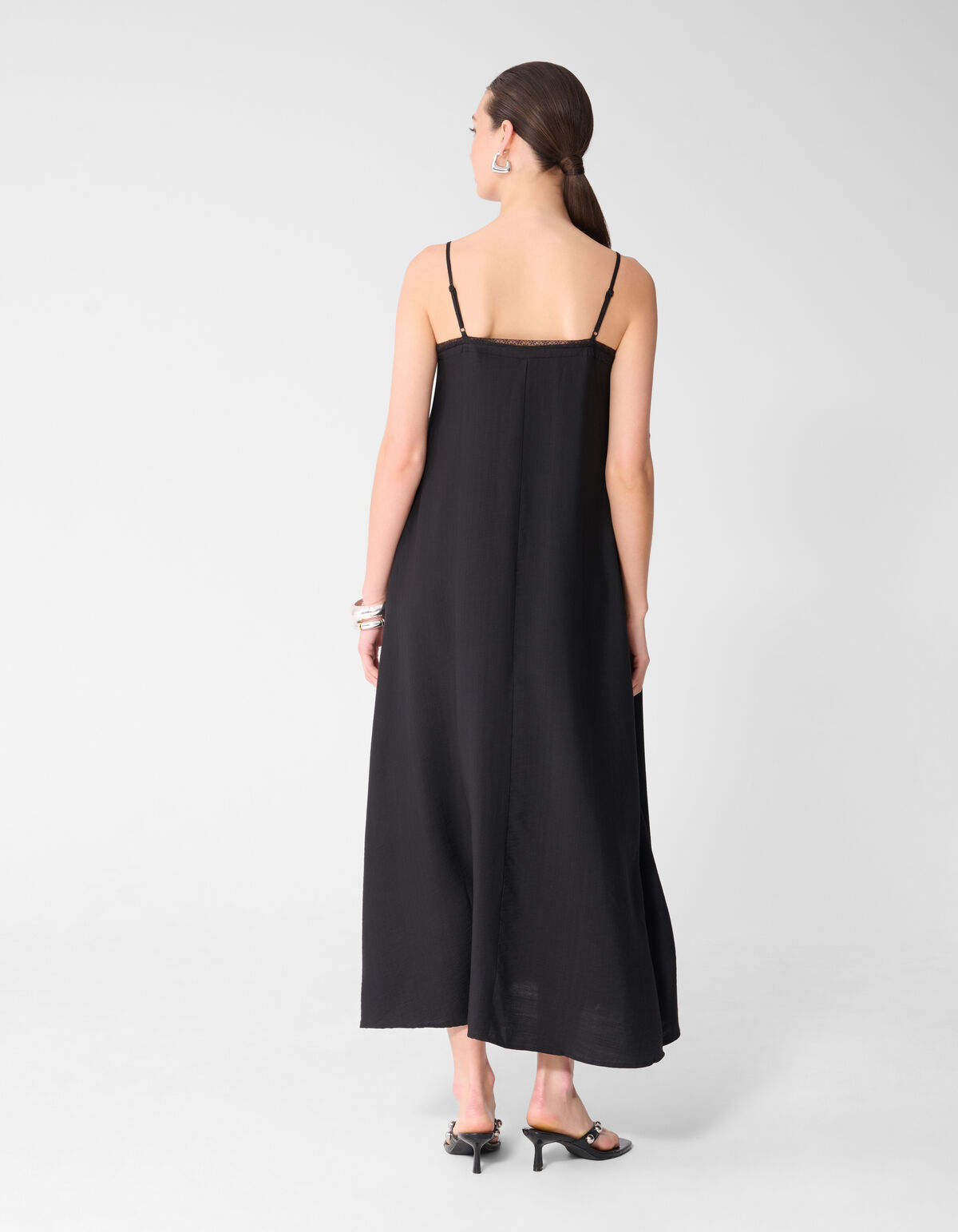 Kanten Maxi Jurk Zwart SHOEBY WOMEN