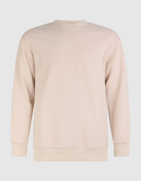 Structuur Sweater Gebroken Wit SHOEBY MEN