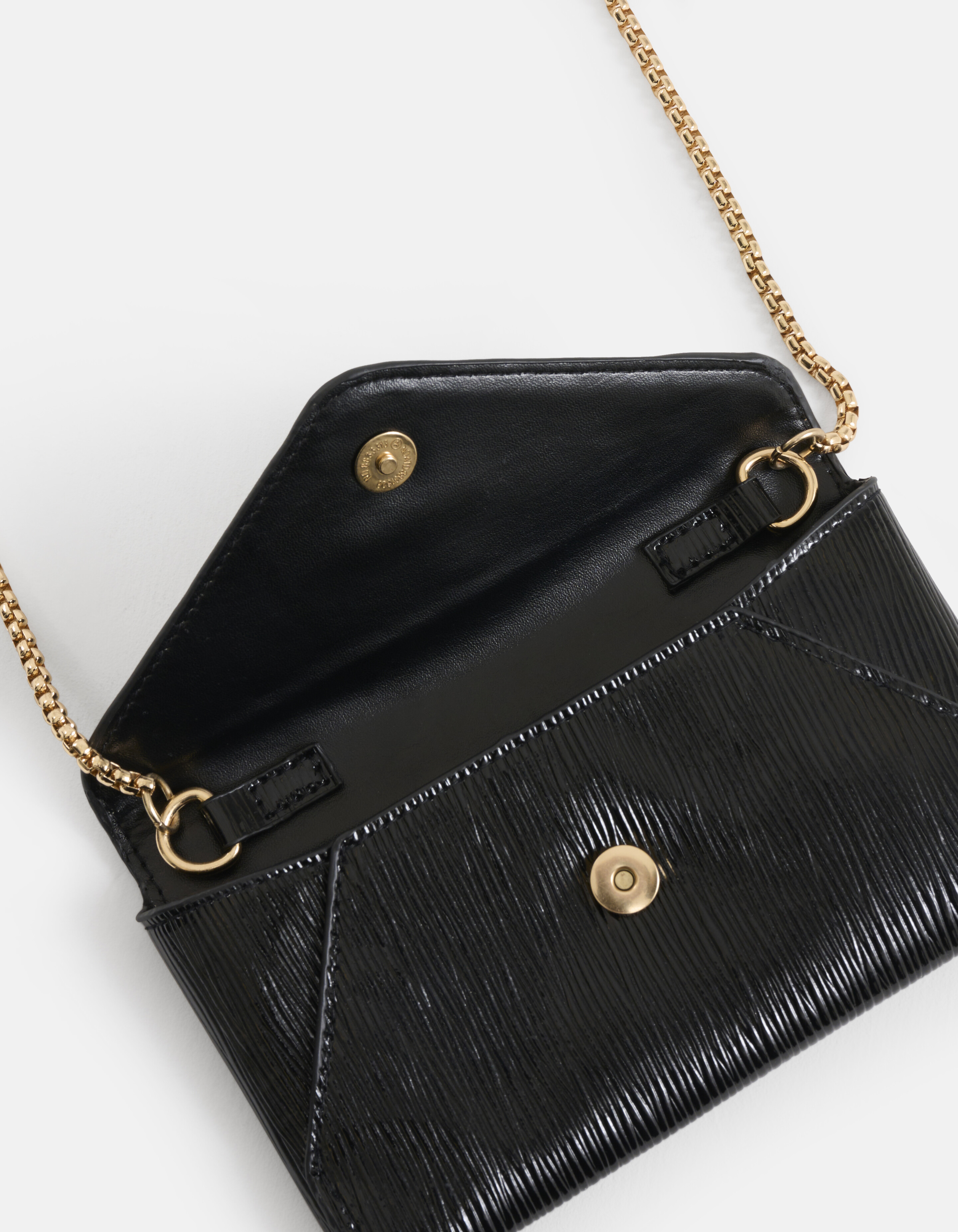 Metallic Clutch Zwart SHOEBY ACCESSOIRES