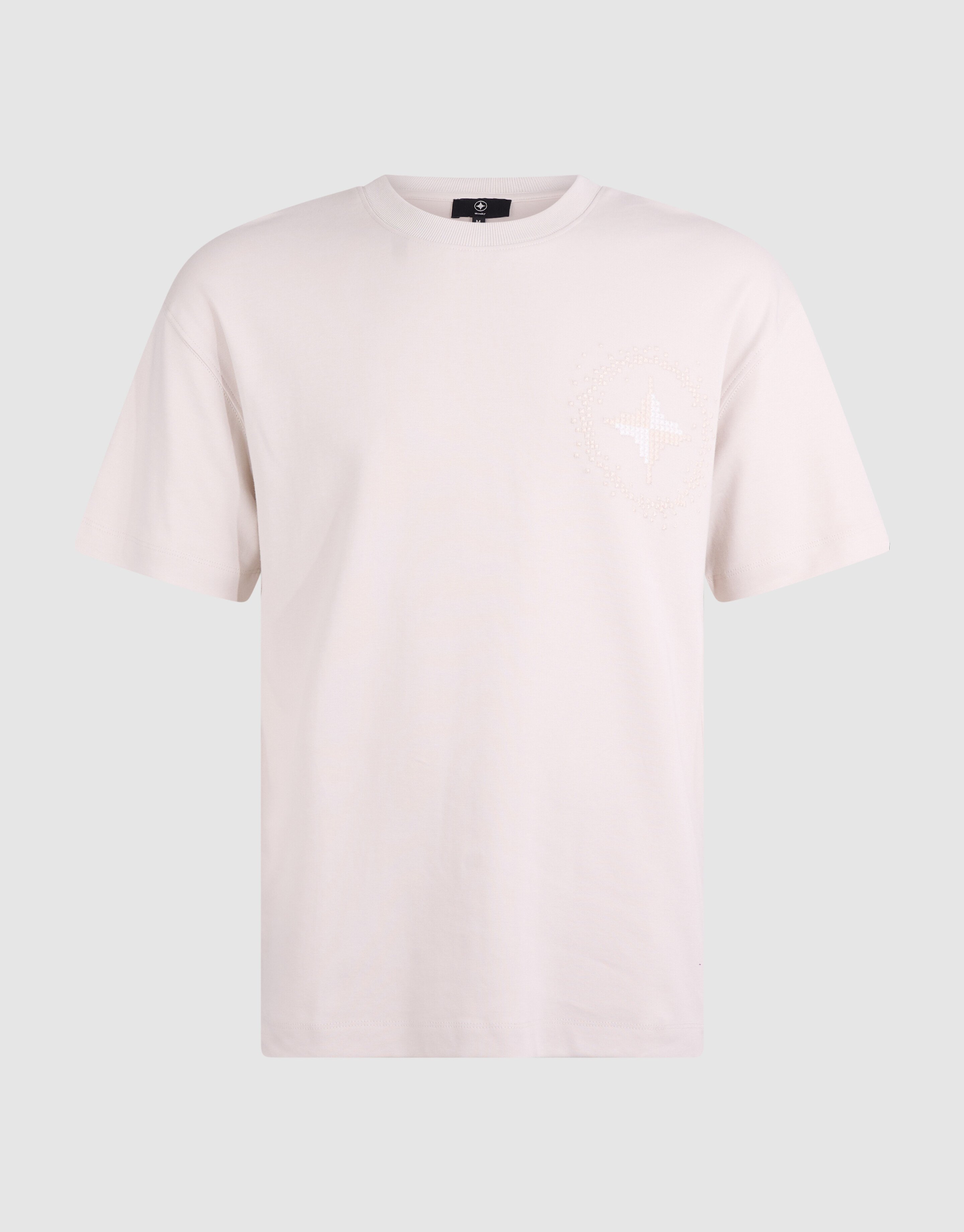 Embroidery Logo T-shirt Beige SHOEBY MEN