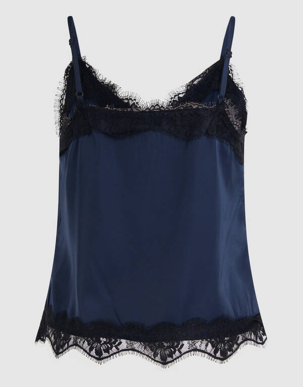 Kanten Top Donkerblauw SHOEBY WOMEN