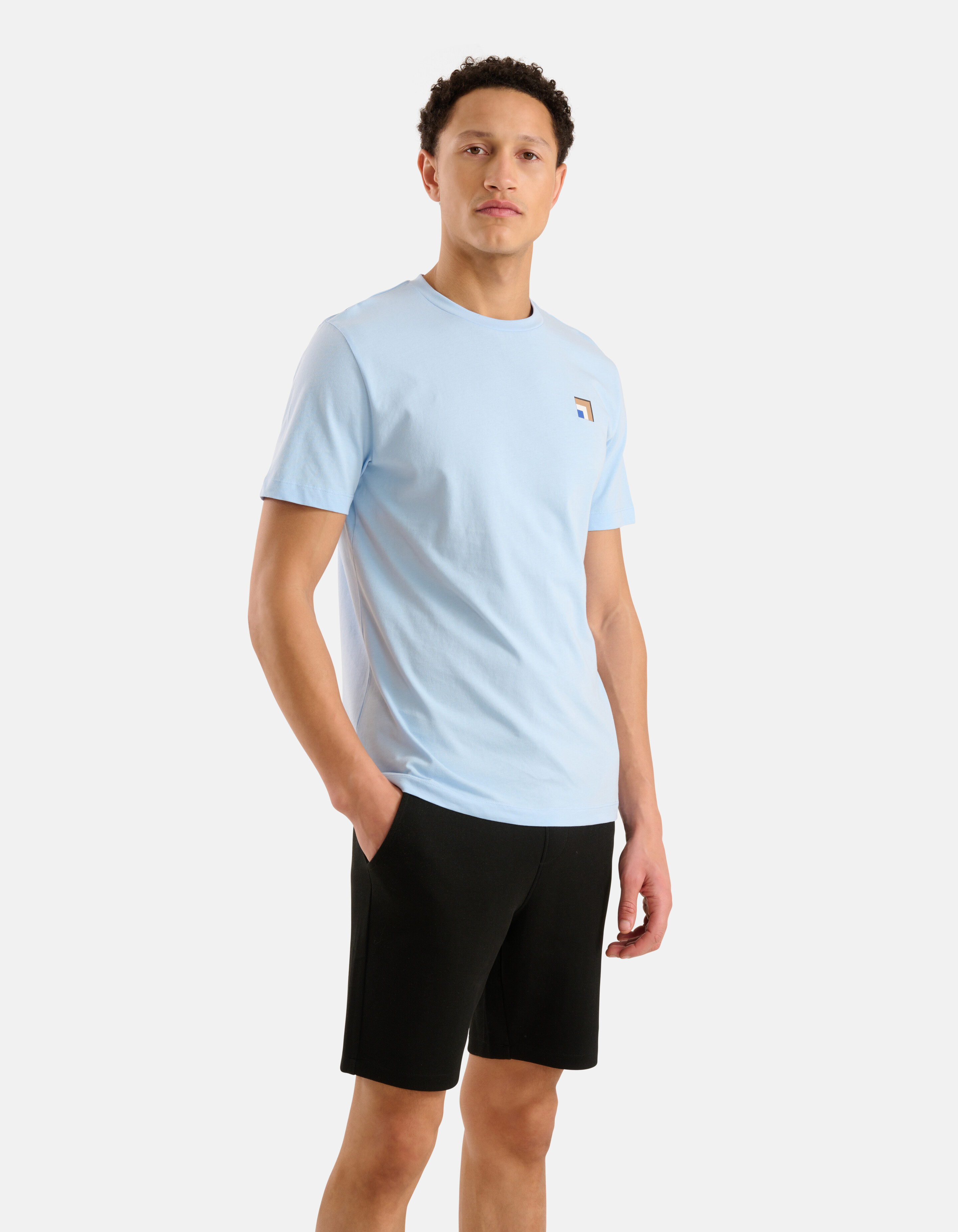 Artwork T-shirt Lichtblauw SHOEBY MEN