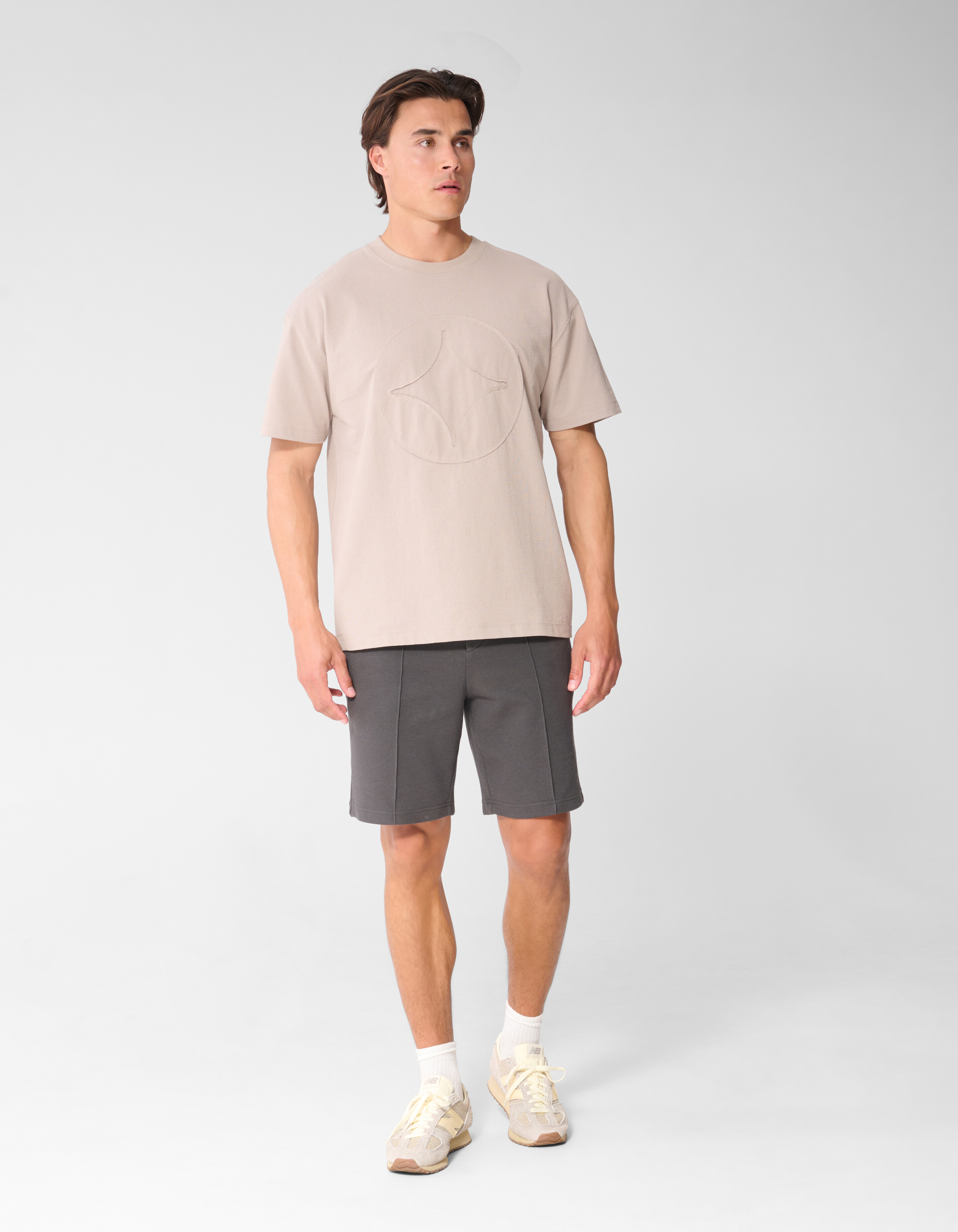 Structuur Regular Fit Short Donkergrijs SHOEBY MEN