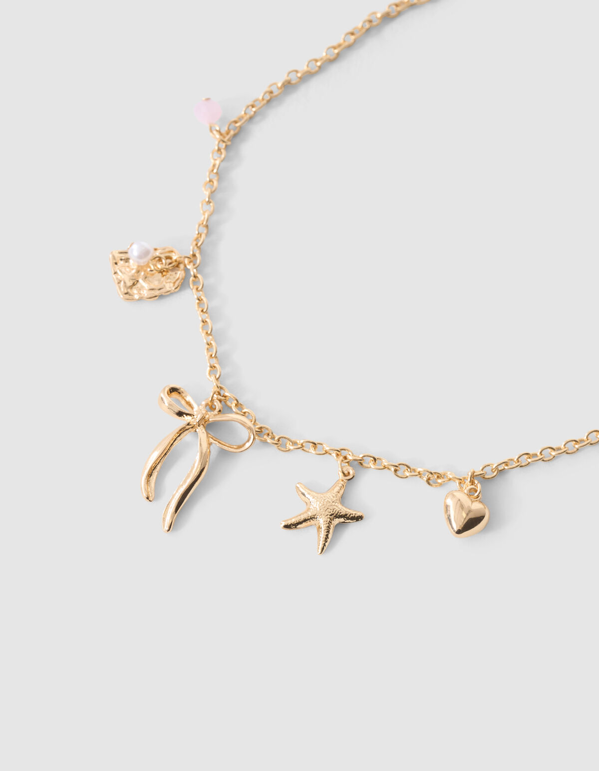 Charm Strik Ketting Goud SHOEBY ACCESSOIRES