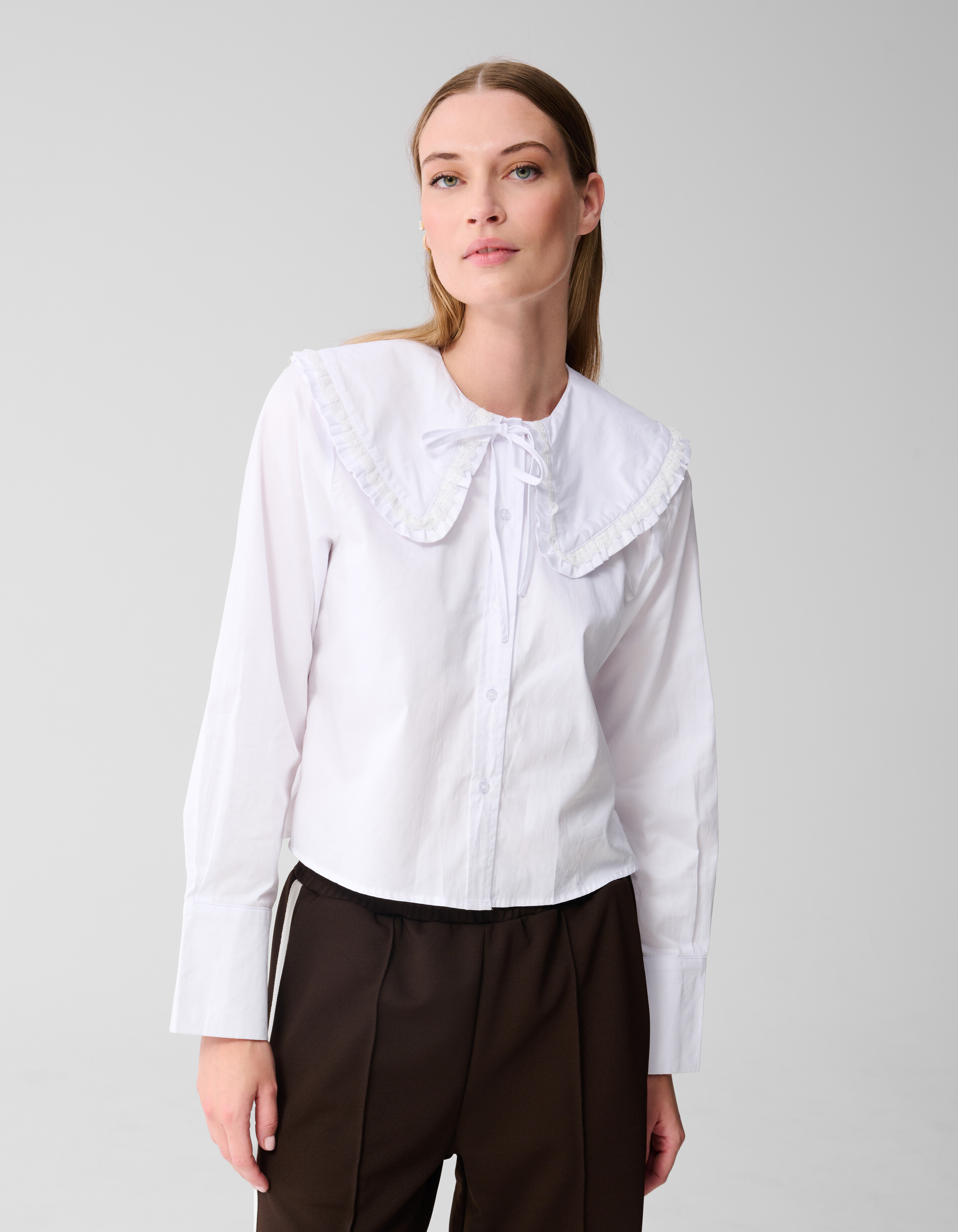 Big Collar Blouse Wit SHOEBY WOMEN