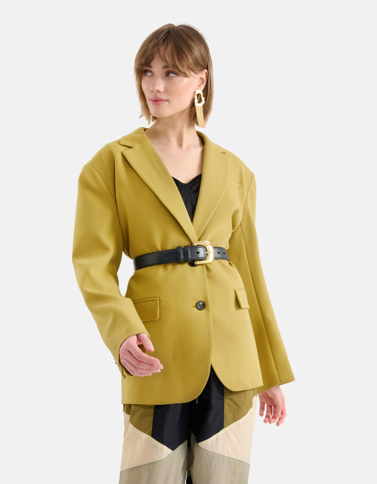 Oversized Blazer Olijfgroen SHOEBY WOMEN
