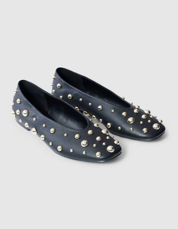 Studs Ballerina's Zwart SHOEBY SHOES