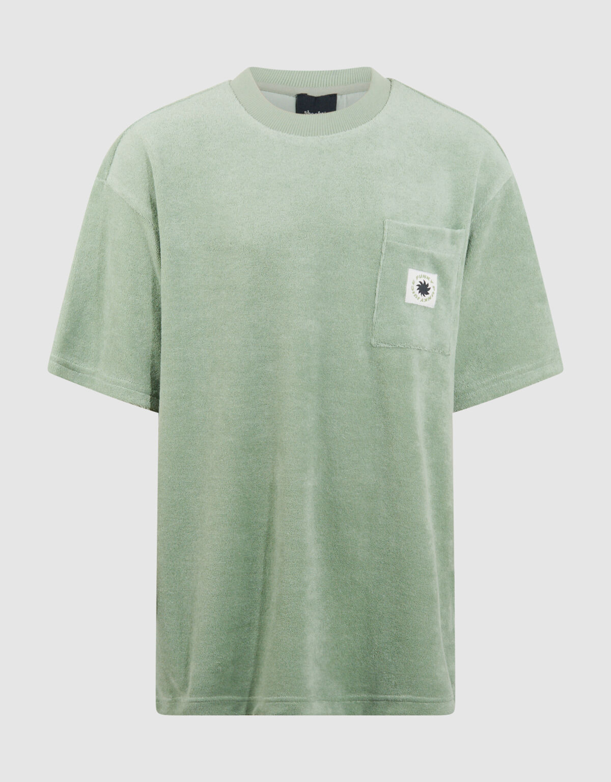 Towelling Relaxed T-shirt Lichtgroen SHOEBY BOYS