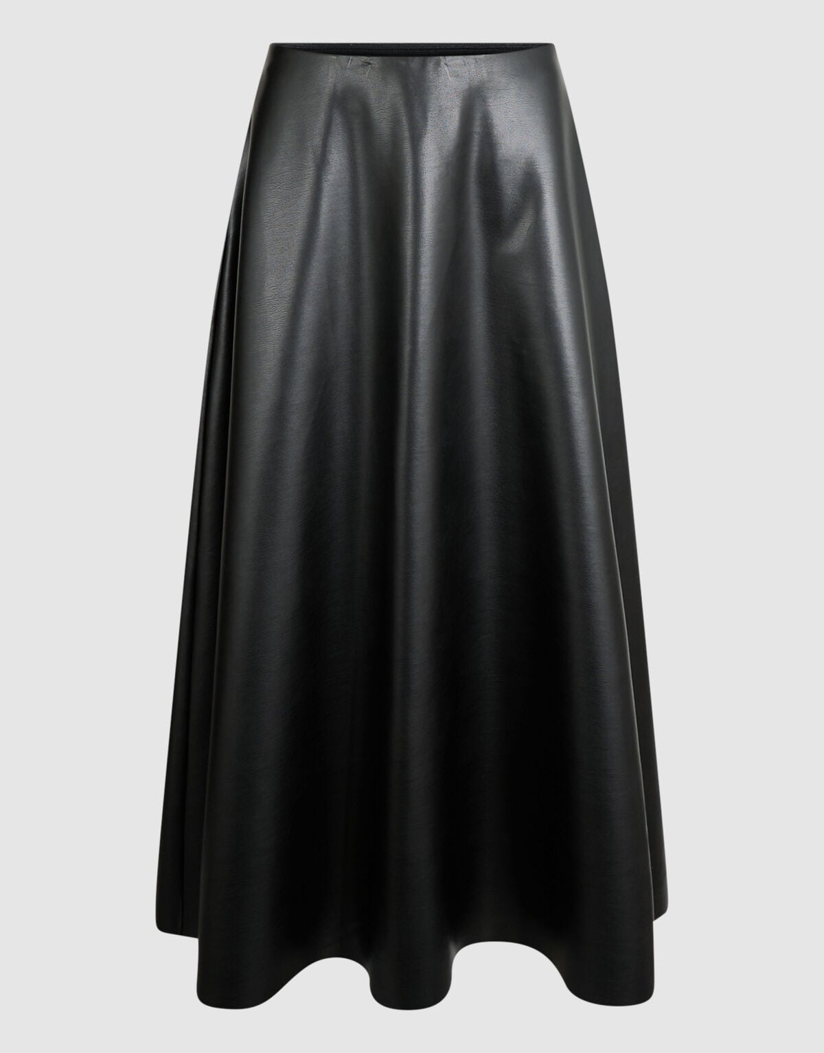 Vegan Leren Maxi Rok Zwart SHOEBY WOMEN