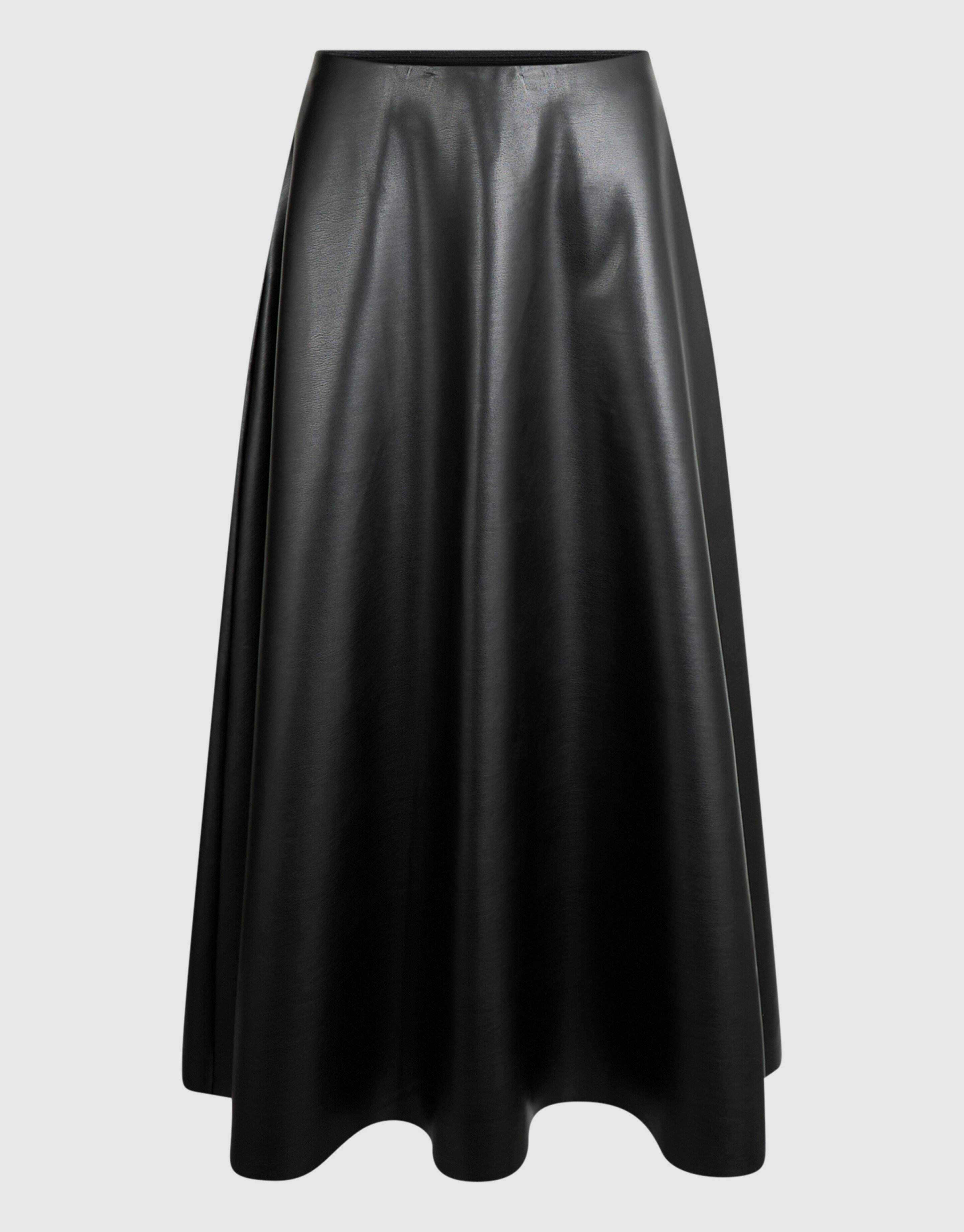 Vegan Leren Maxi Rok Zwart SHOEBY WOMEN