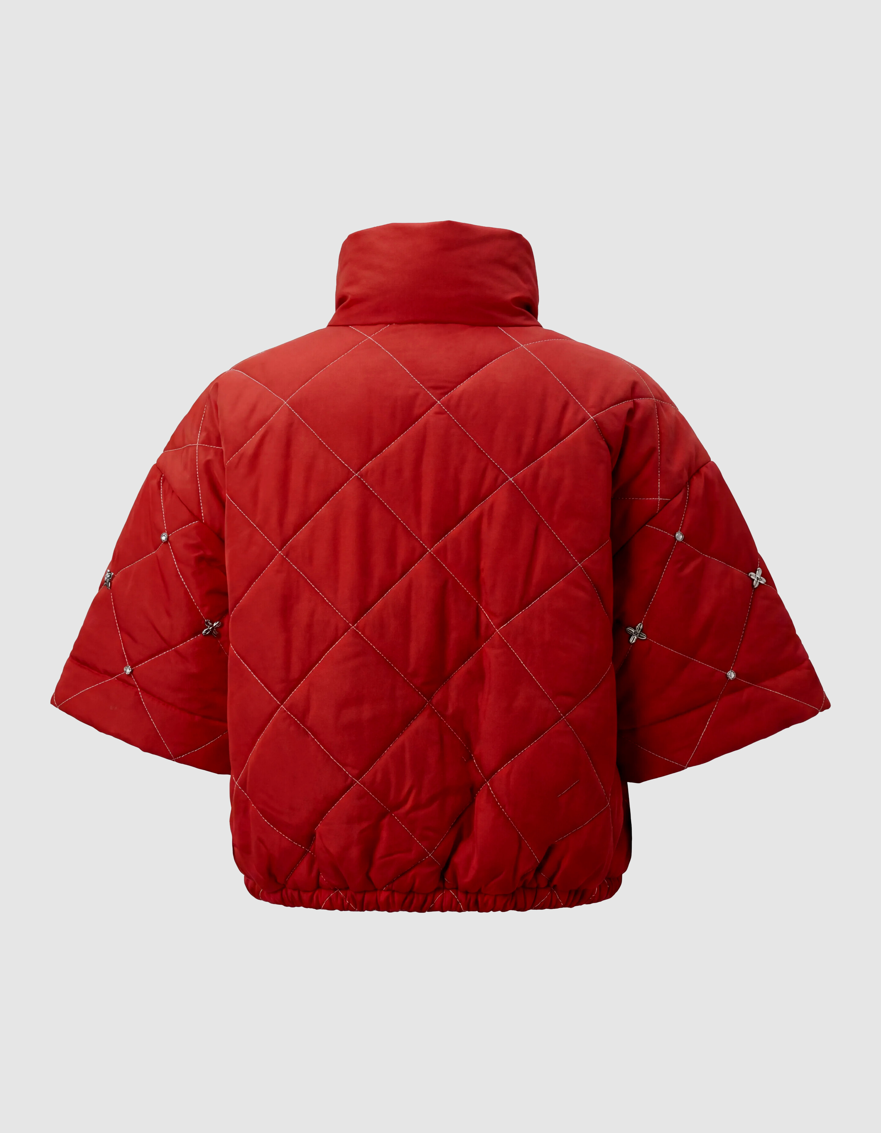 Quilted Strass Bomber Jack Rood SHOEBY WOMEN