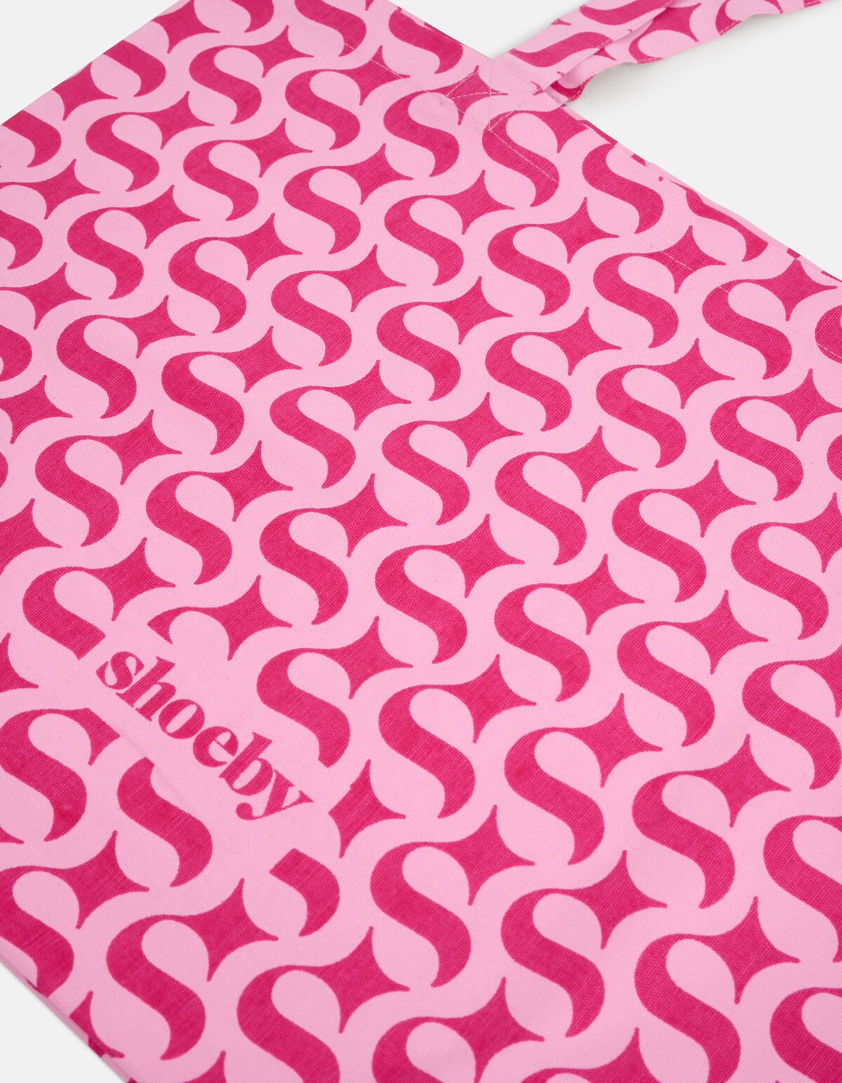 Shoeby Logo Shopper Roze SHOEBY ACCESSOIRES