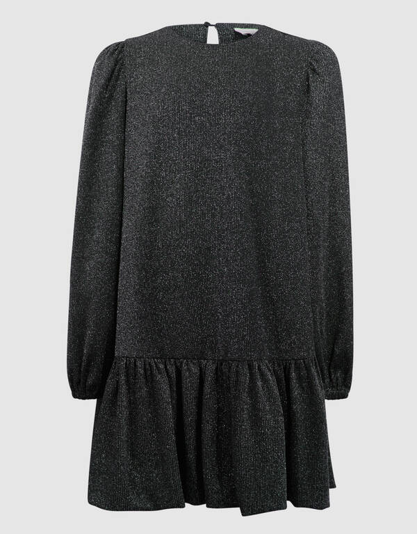 Glitter Balloon Mini Jurk Zwart SHOEBY GIRLS