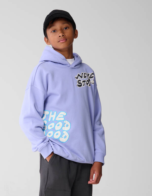 Good Mood Artwork Hoodie Lichtpaars SHOEBY BOYS