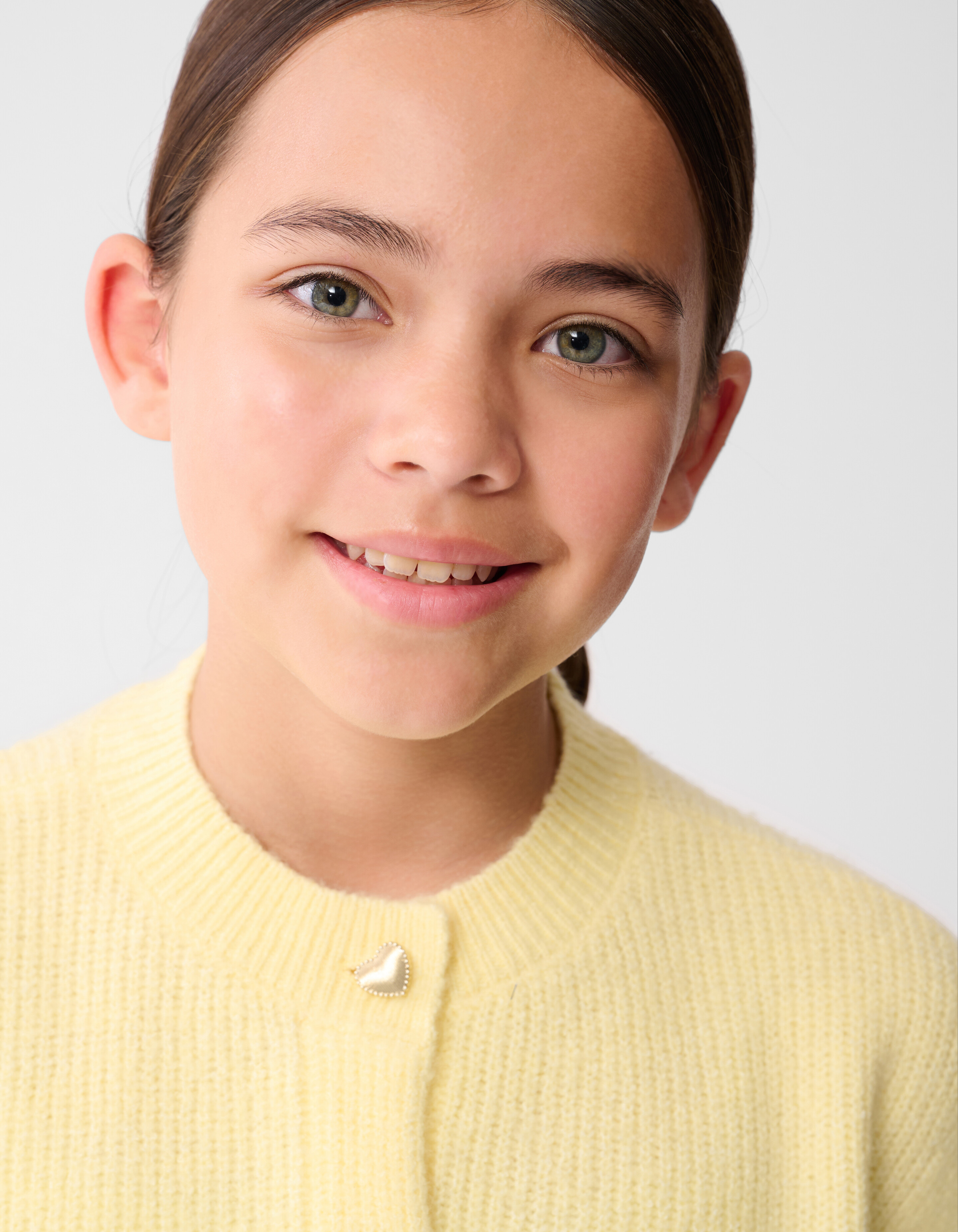 Gebreid Sleeveless Vest Lichtgeel SHOEBY GIRLS