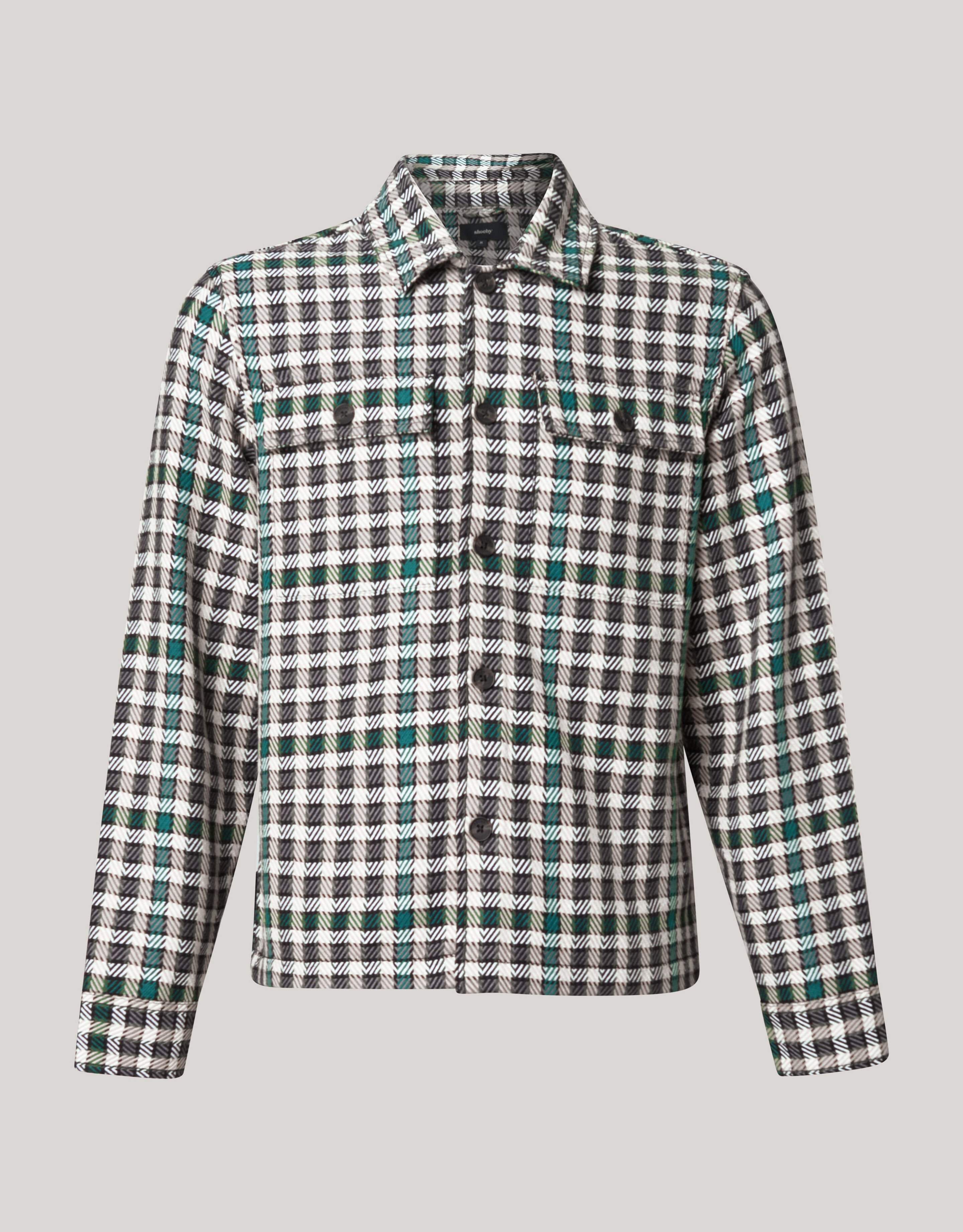 Ruiten Overshirt Groen SHOEBY MEN