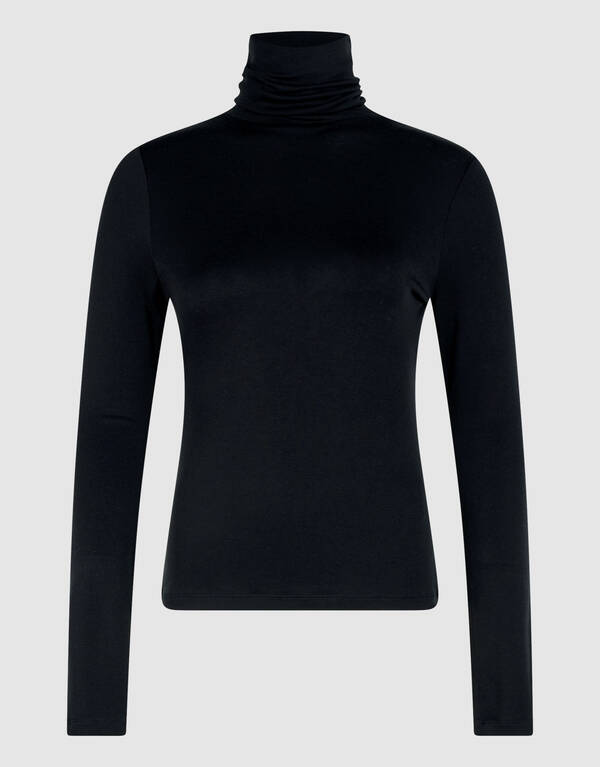 Col Longsleeve Top Zwart By Lonneke SHOEBY WOMEN