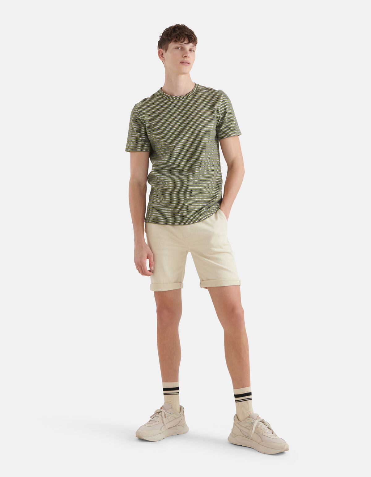 Jog Denim Short Beige SHOEBY MEN