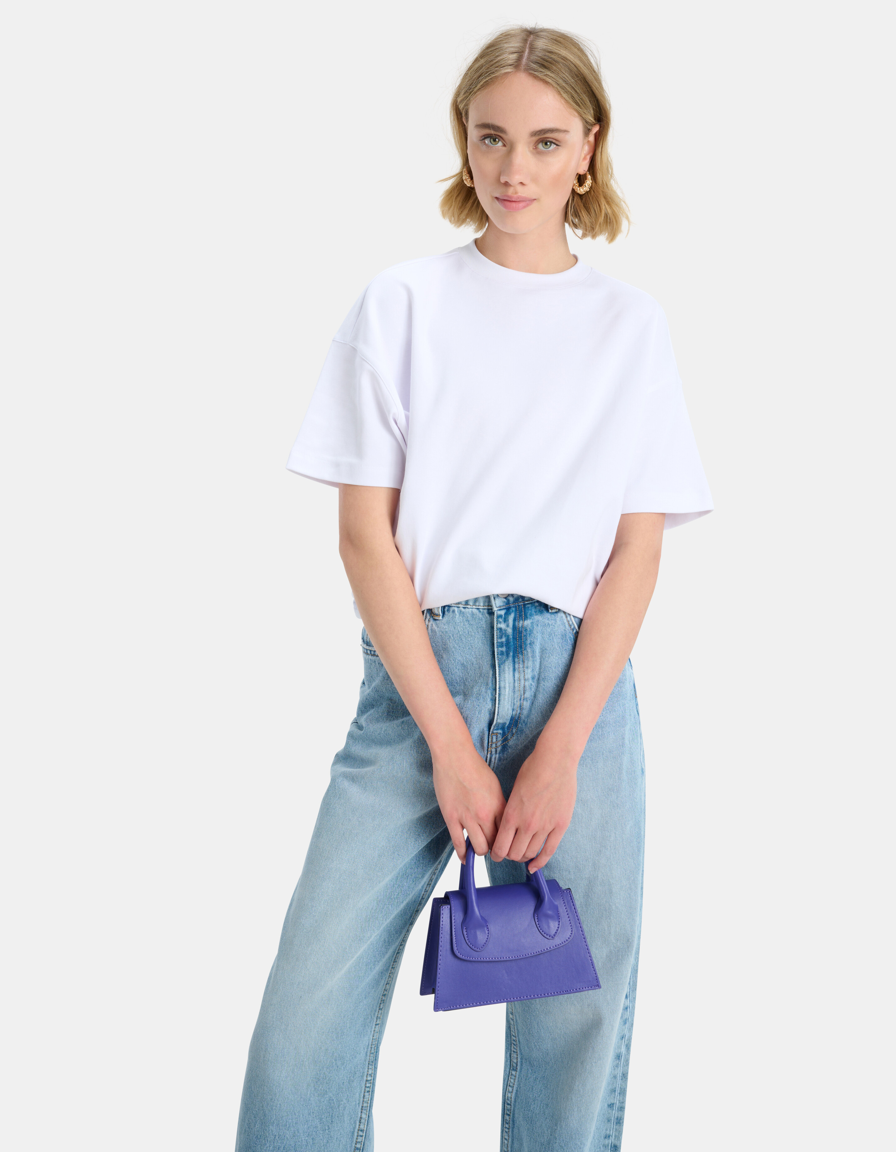 Small Handle Tas Paars SHOEBY ACCESSOIRES