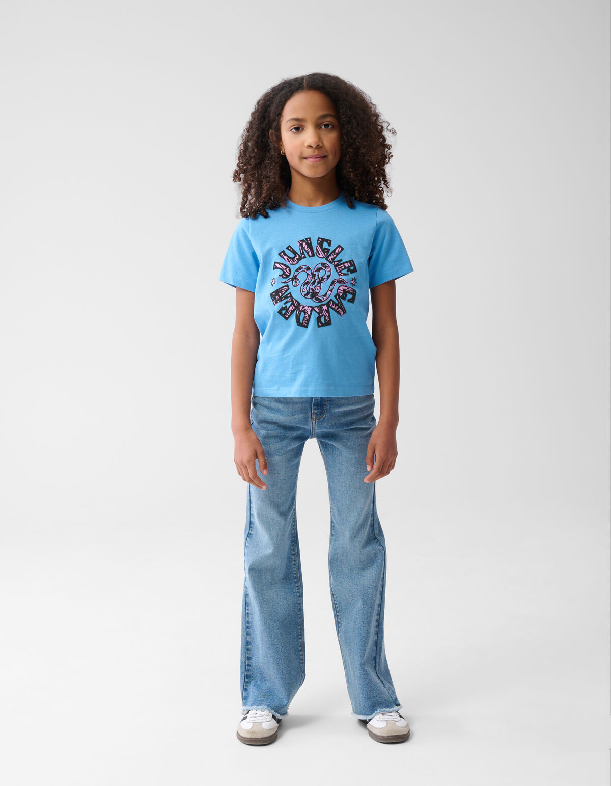 Jungle T-shirt Blauw SHOEBY GIRLS