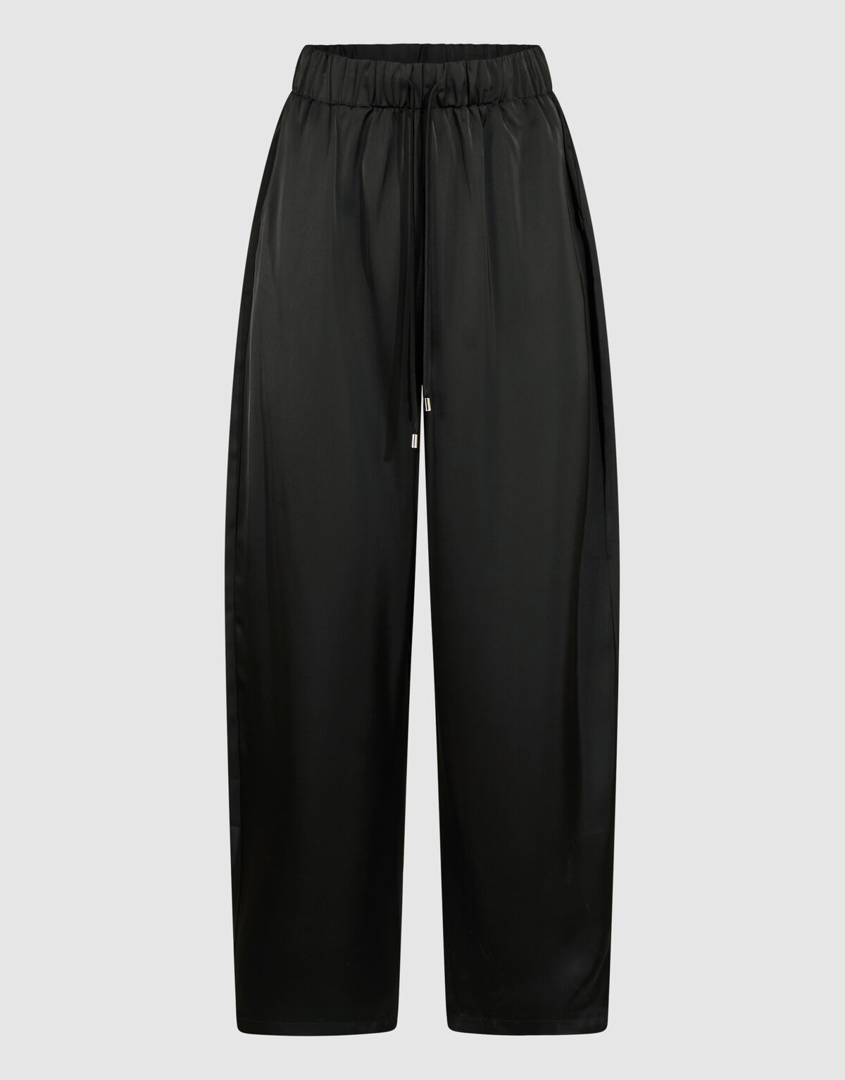 Satijnen Wide Leg Fit Broek Zwart SHOEBY WOMEN
