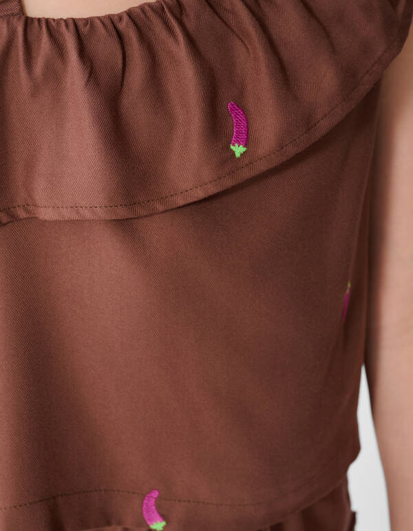 Chili Ruffle Top Bruin SHOEBY GIRLS