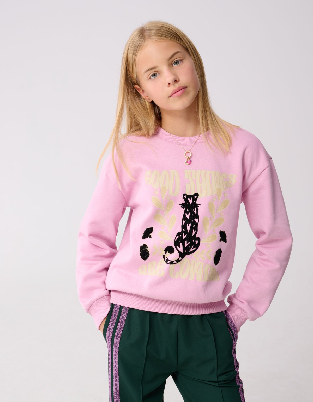 Good Things Artwork Sweater Lichtroze SHOEBY GIRLS