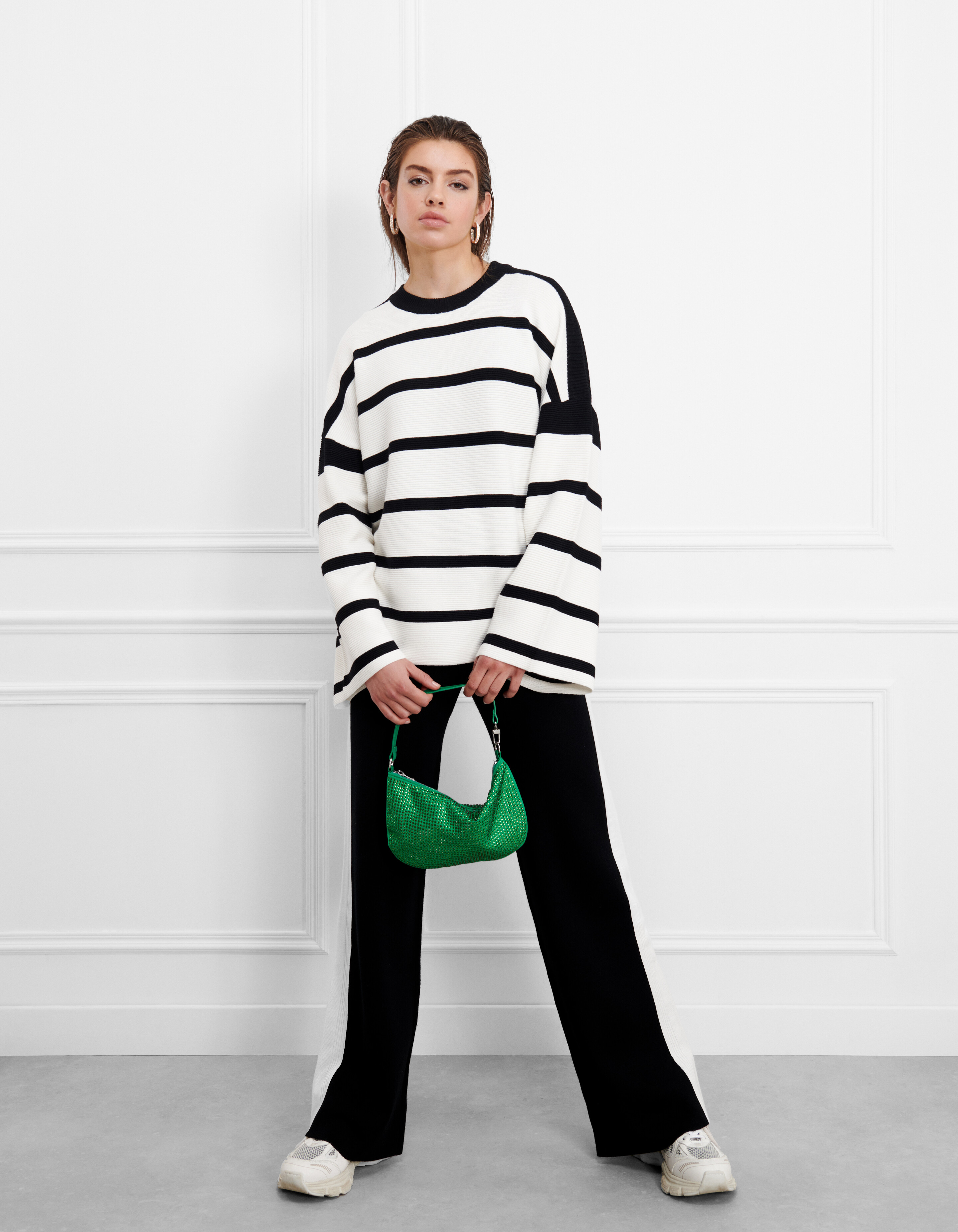 Gestreepte Trui Wit SHOEBY WOMEN