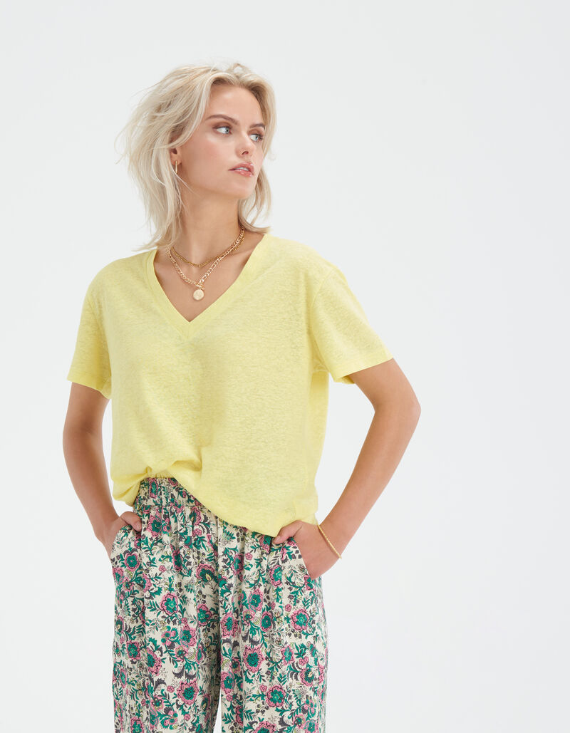 Linnen Mix T-shirt