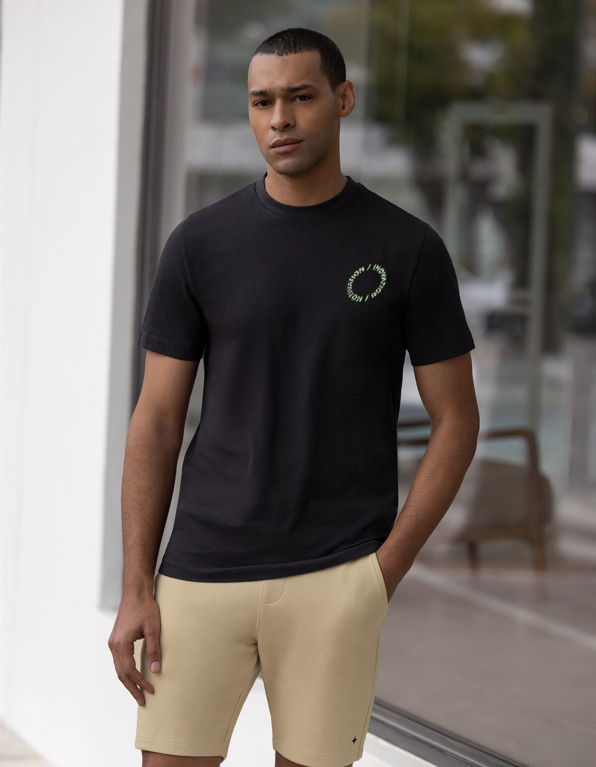 Artwork T-shirt Zwart SHOEBY MEN