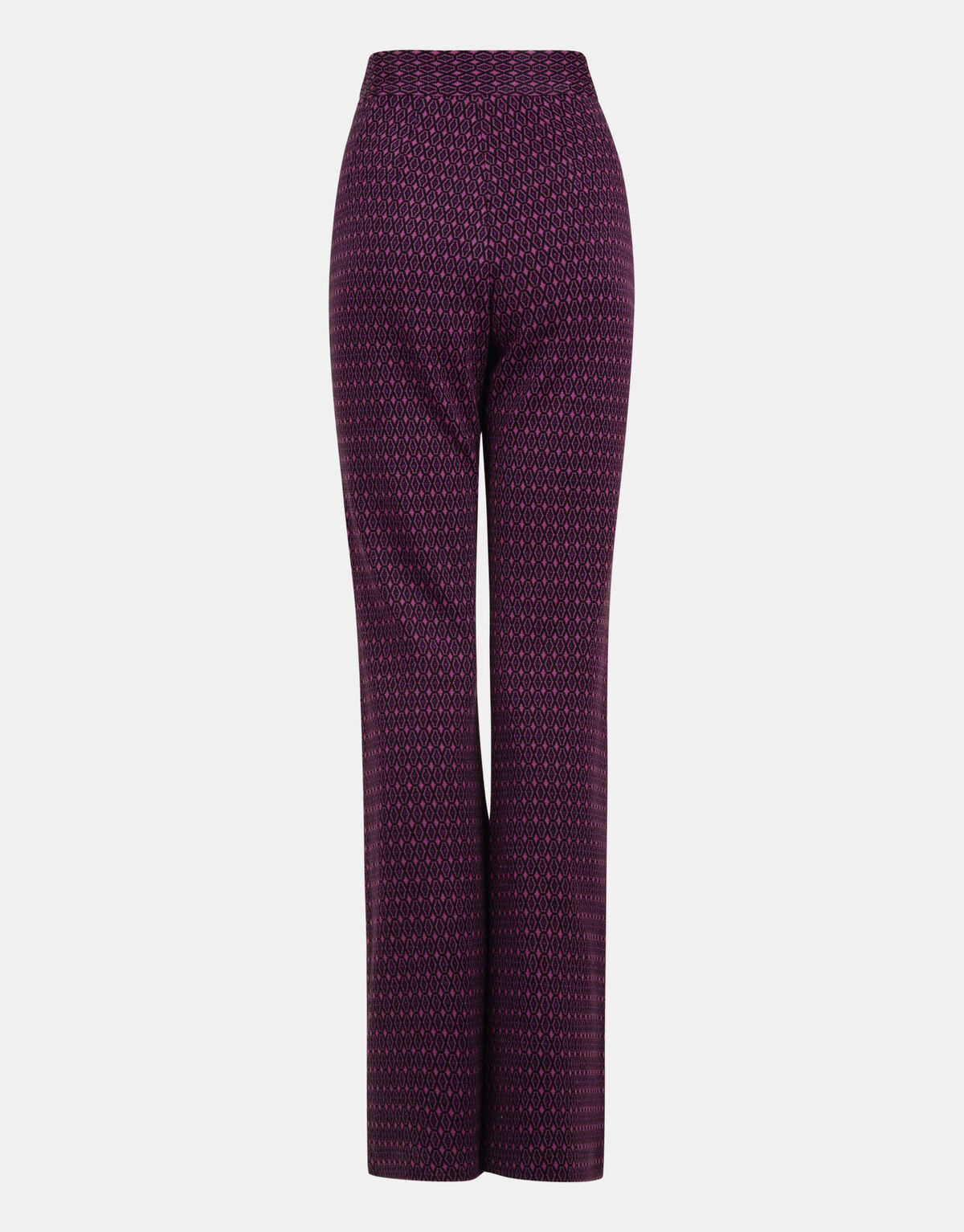 Retro Print Broek Paars EKSEPT