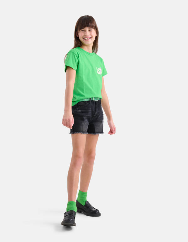 Destroy Denim Short Zwart SHOEBY GIRLS