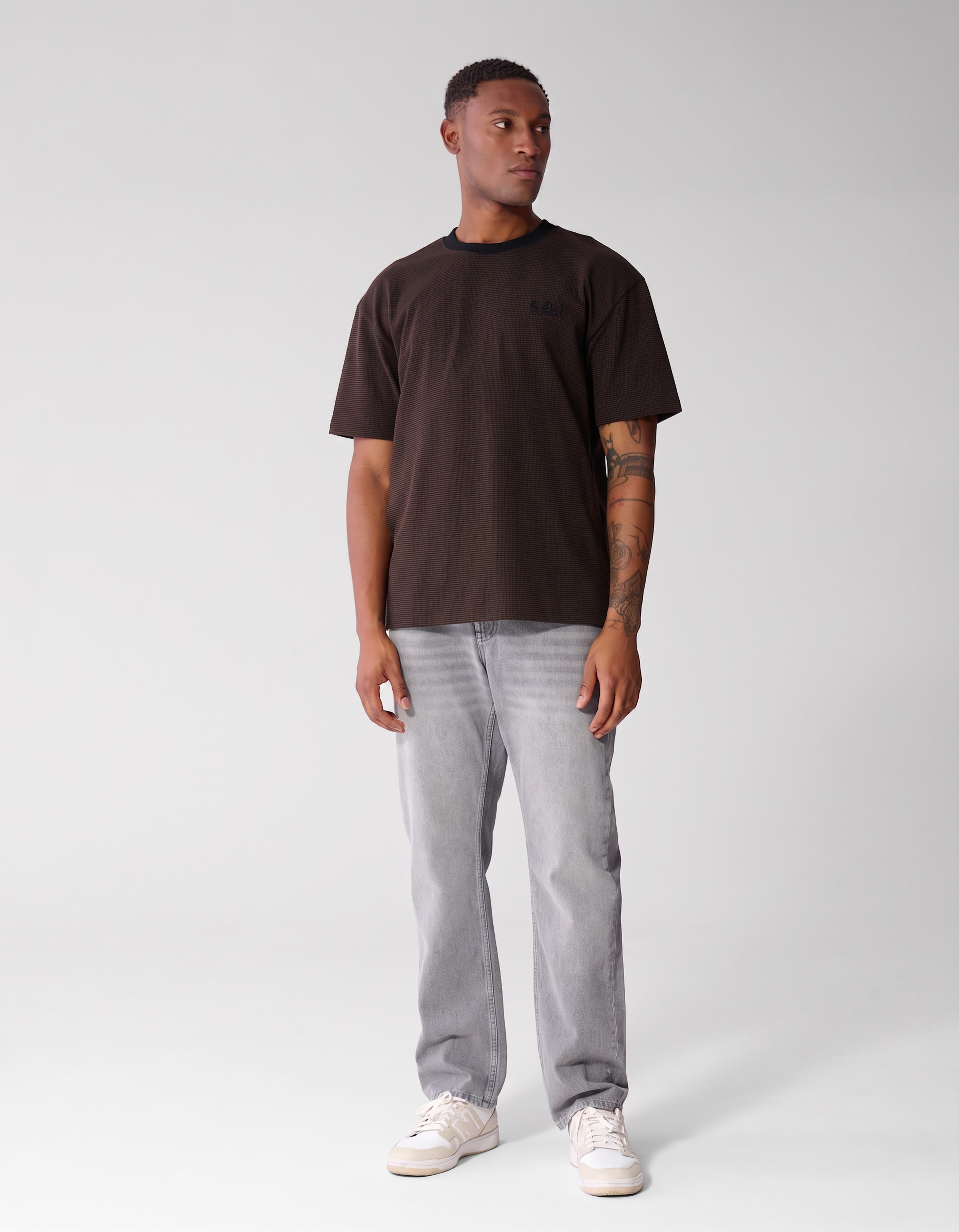 Modern Straight Fit Jeans Lichtgrijs L34 SHOEBY MEN