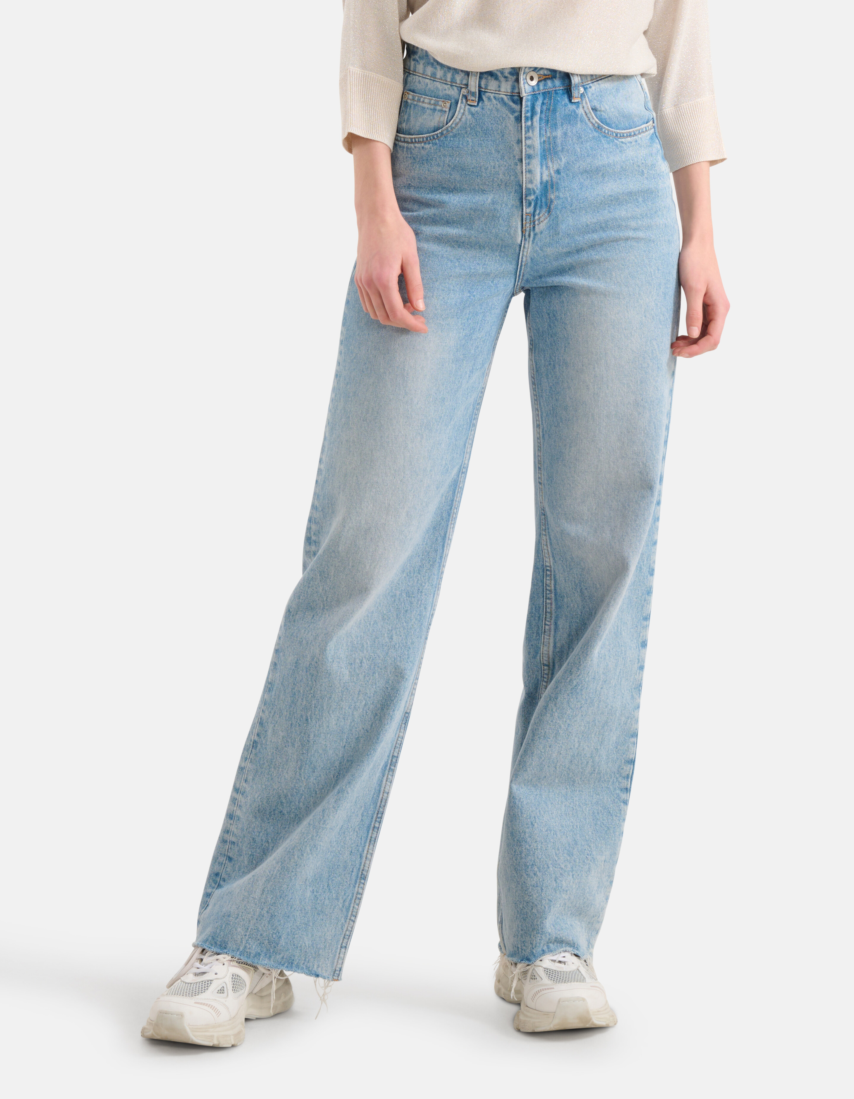 Wide Leg Jeans Bleached SHOEBY WOMEN