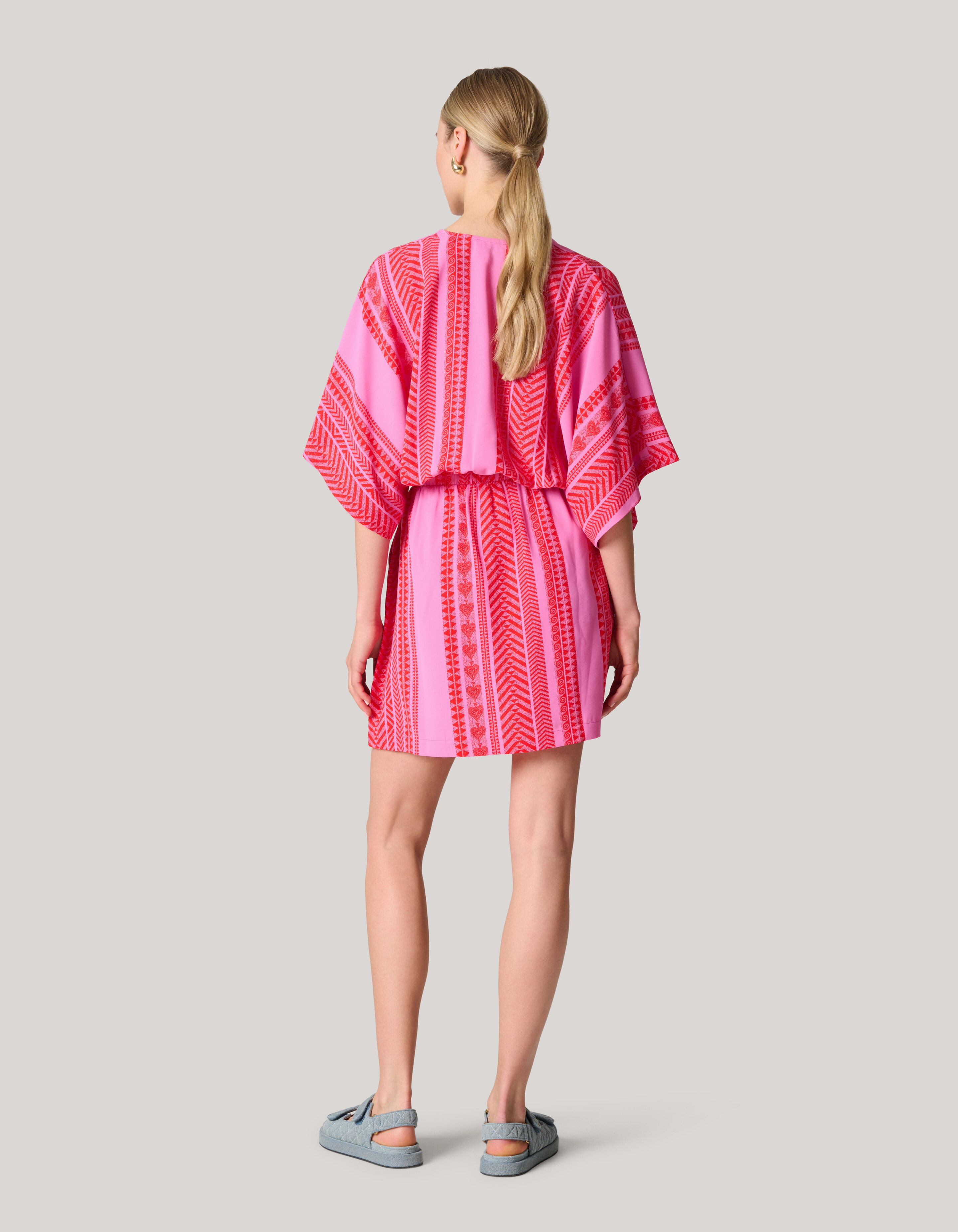 Printed Mini Jurk Roze SHOEBY WOMEN