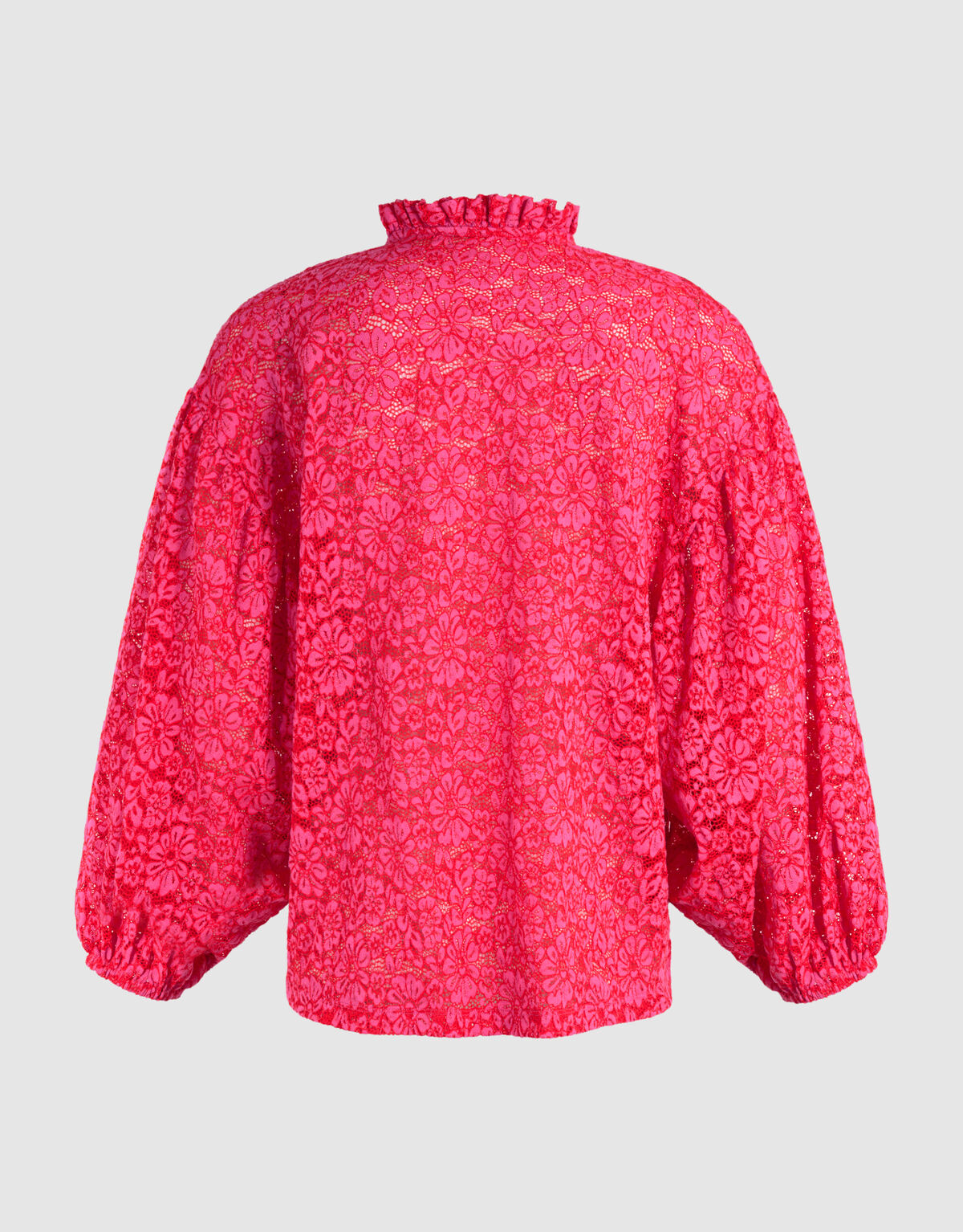Kanten Ruffle Blouse Roze SHOEBY WOMEN