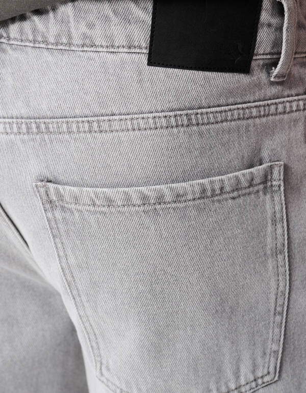 Loose Tapered Fit Jeans Lichtgrijs L32 SHOEBY MEN