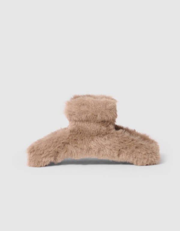 Faux Fur Big Haarclip Bruin SHOEBY ACCESSOIRES