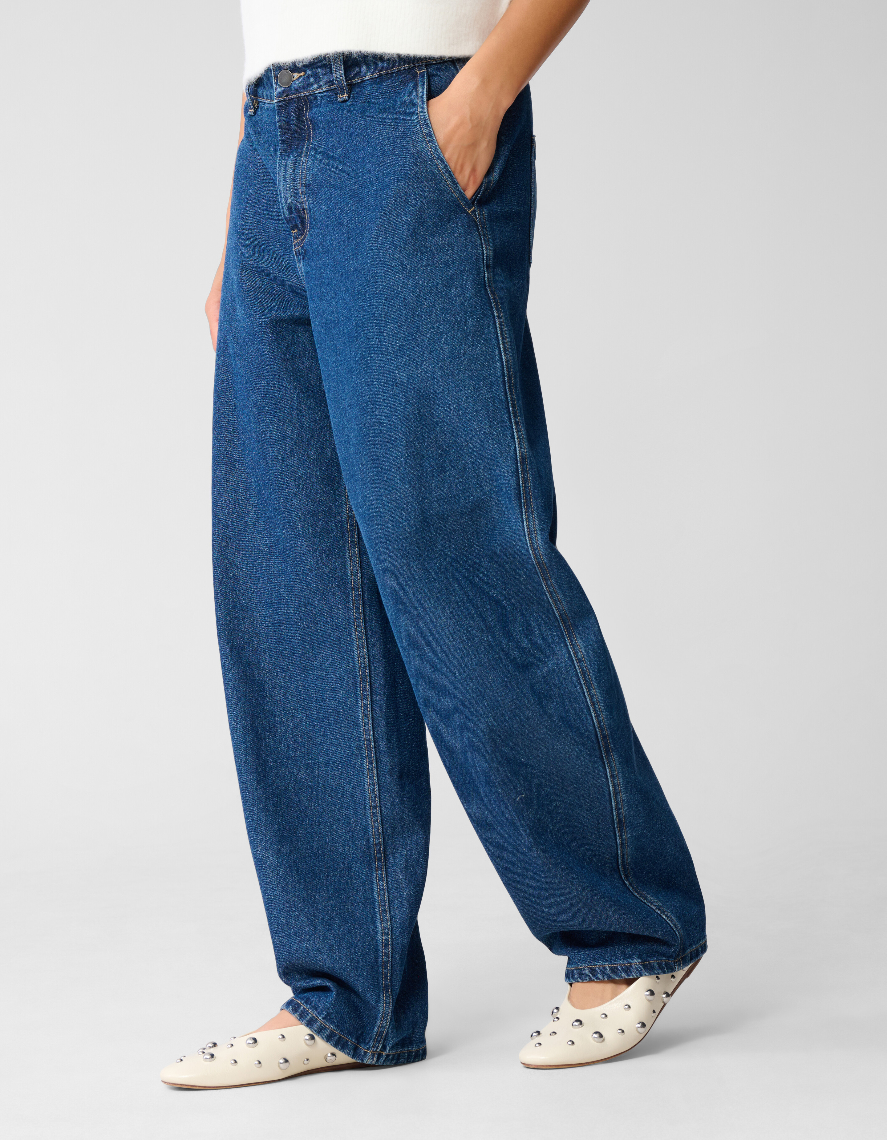 Barrel Fit Jeans Donkerblauw By Mieke SHOEBY WOMEN