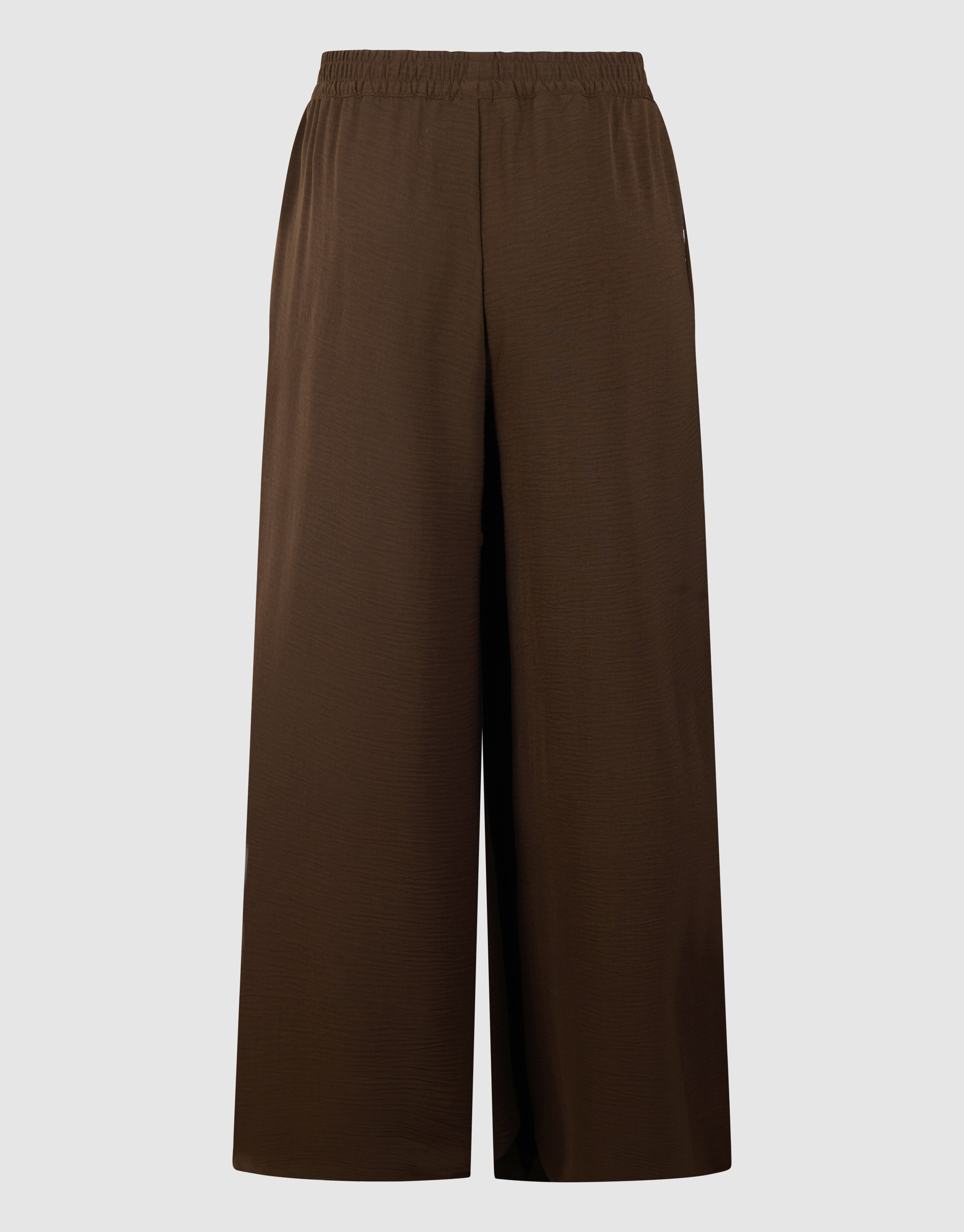 Twist Piping Wide Leg Fit Broek Bruin SHOEBY WOMEN