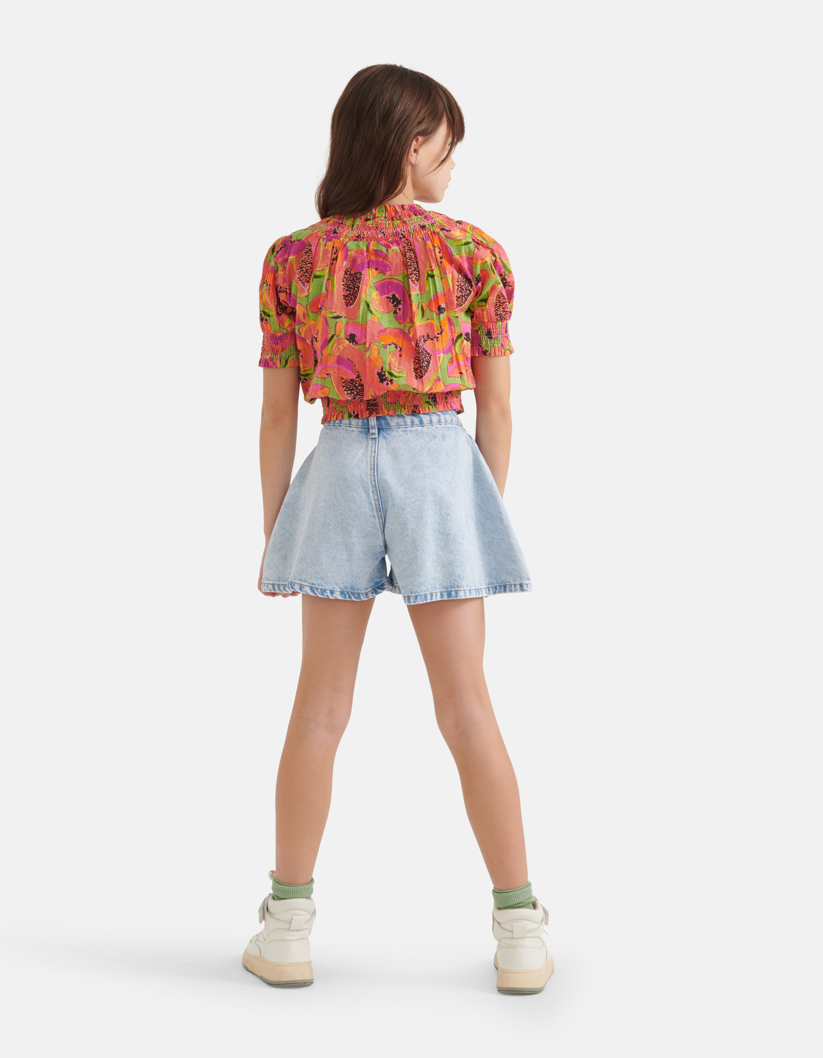 Wijdvallende Denim Short Lichtblauw SHOEBY GIRLS