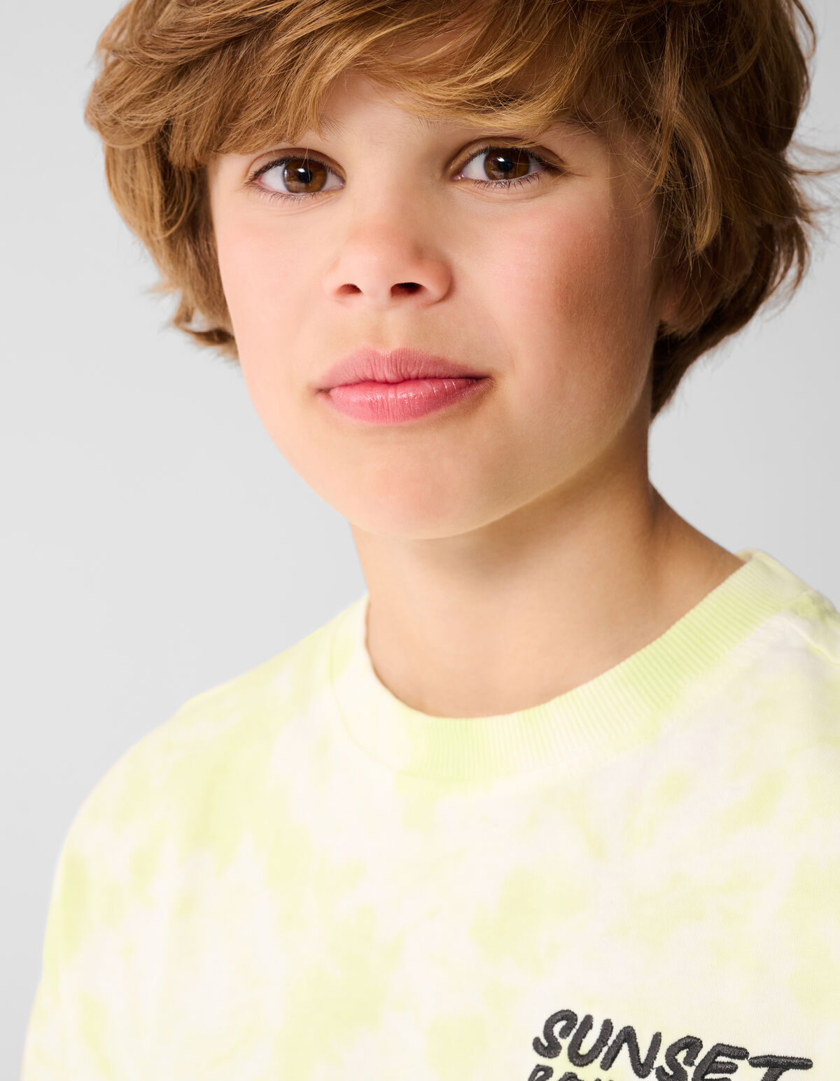 Tie Dye T-shirt Lichtgroen SHOEBY BOYS