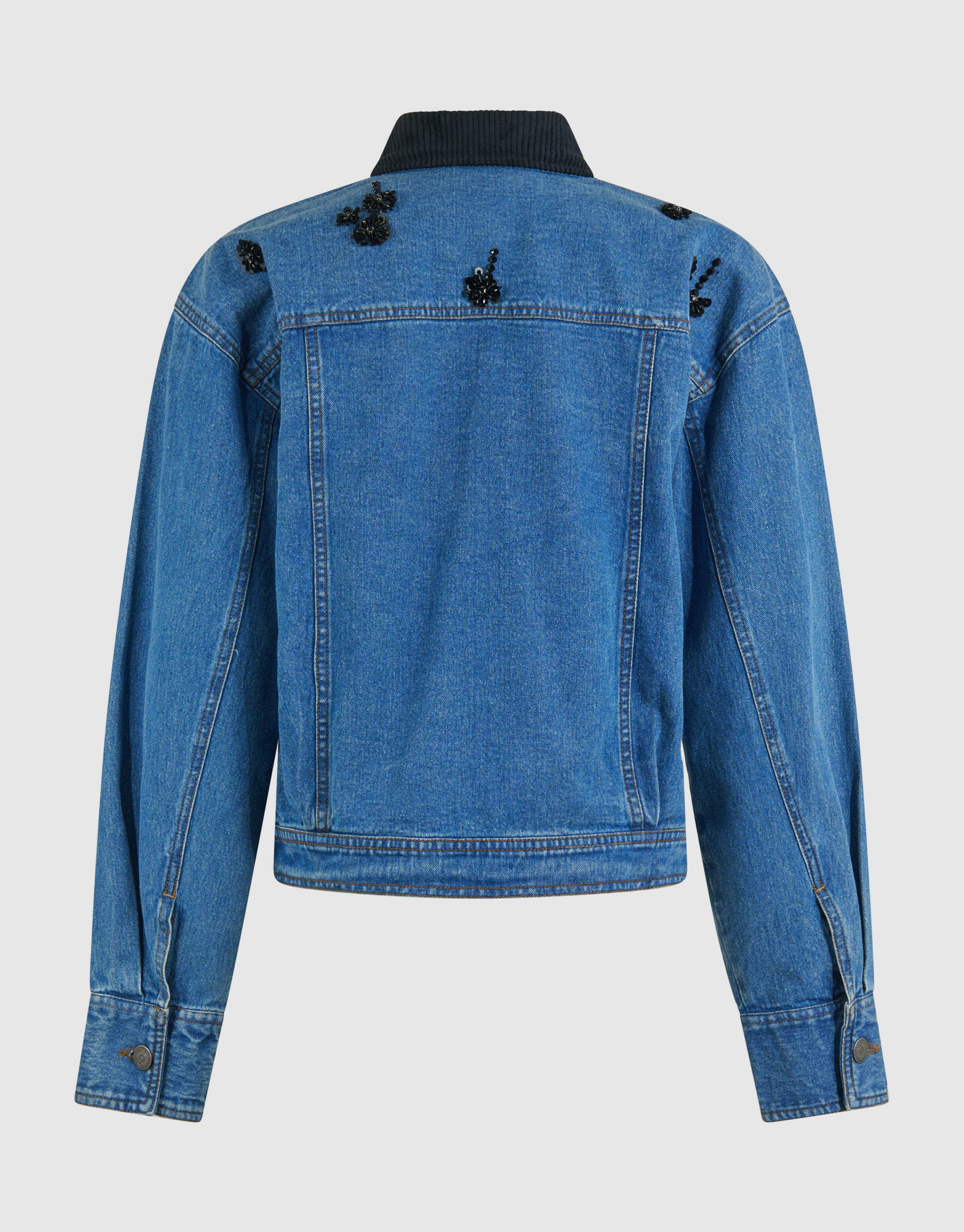 Embellished Denim Jack Blauw By Mieke SHOEBY WOMEN
