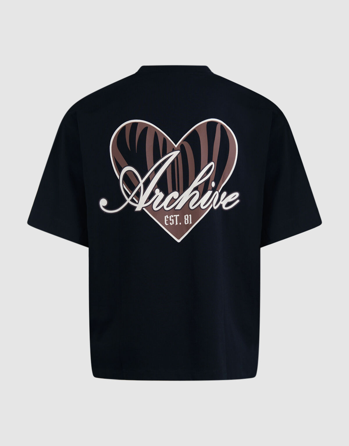 Heart Back Artwork T-shirt Zwart SHOEBY WOMEN