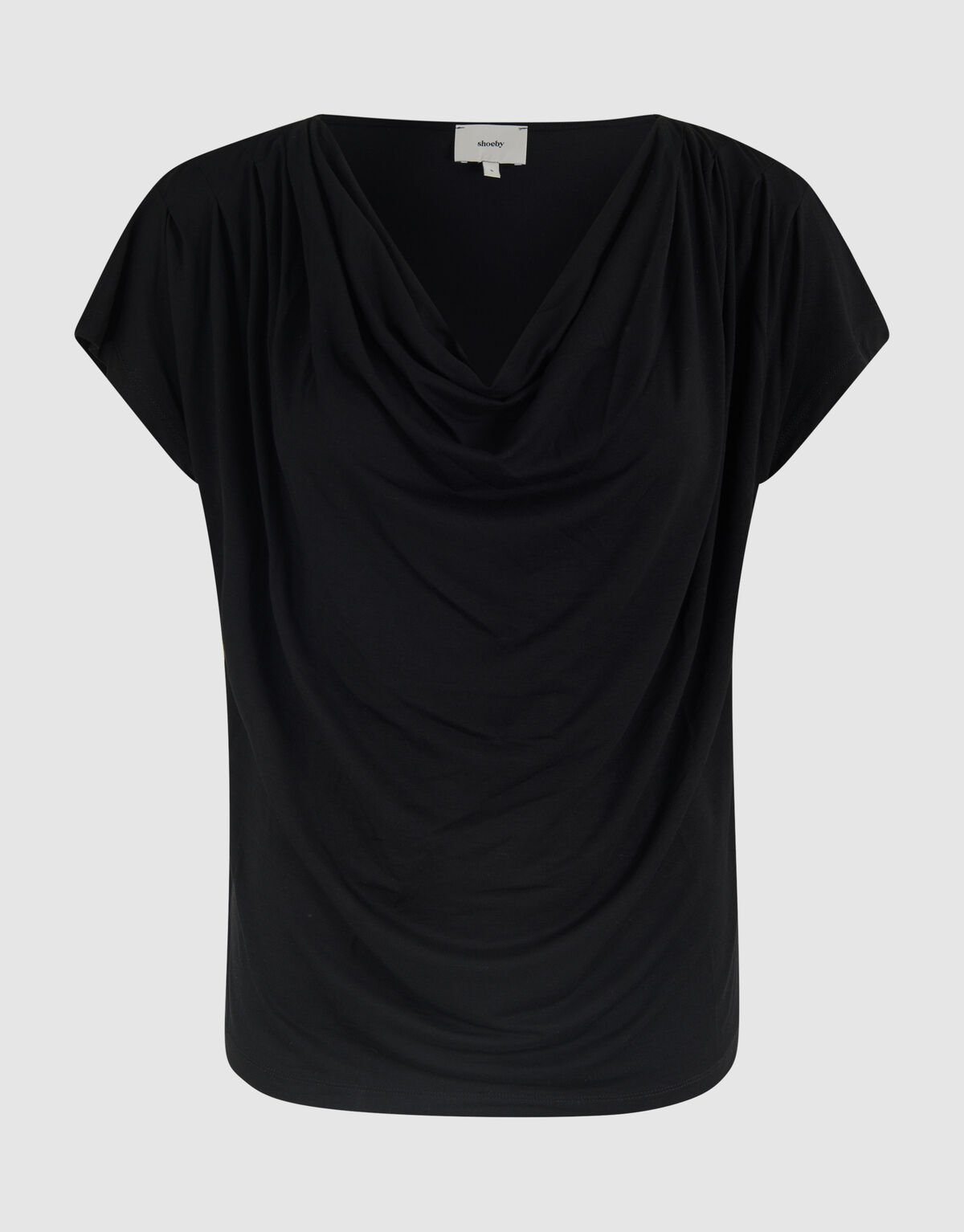 Gedrapeerde Top Zwart SHOEBY WOMEN