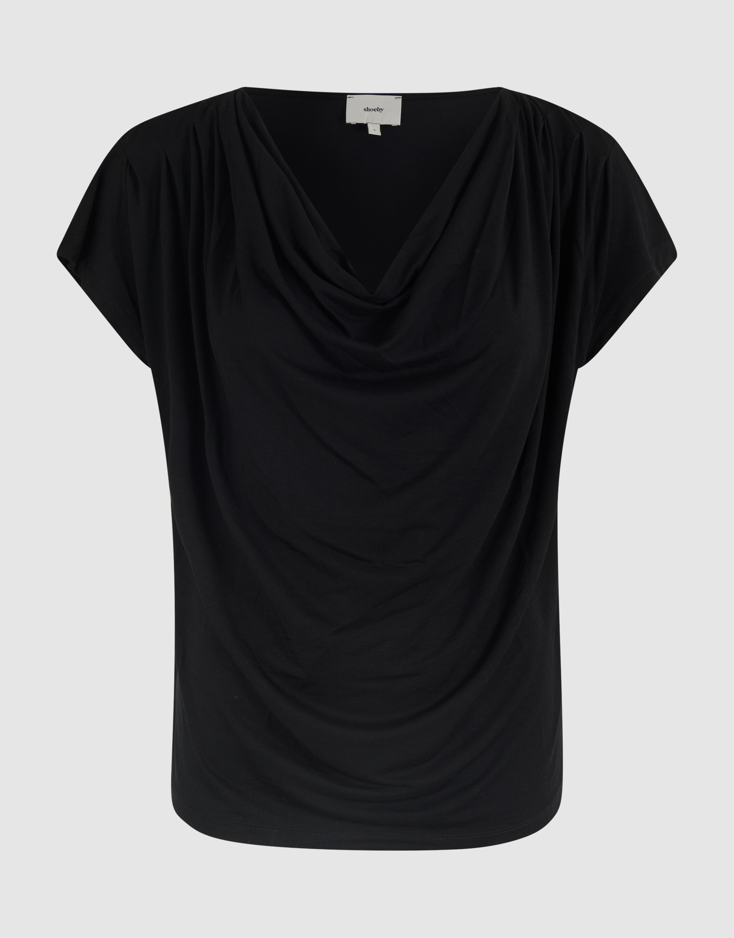 Gedrapeerde Top Zwart SHOEBY WOMEN