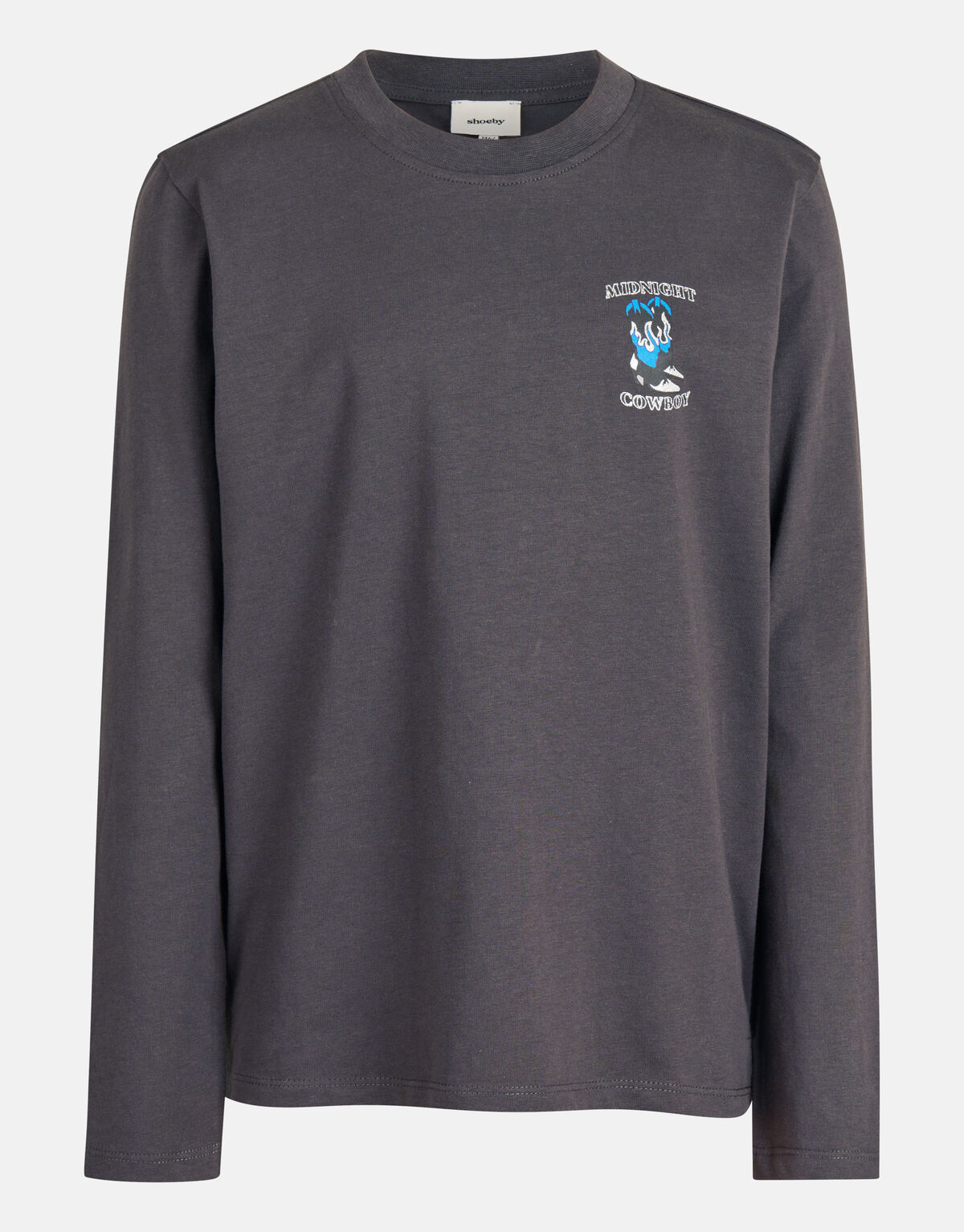 Fringe Longsleeve Donkergrijs SHOEBY GIRLS