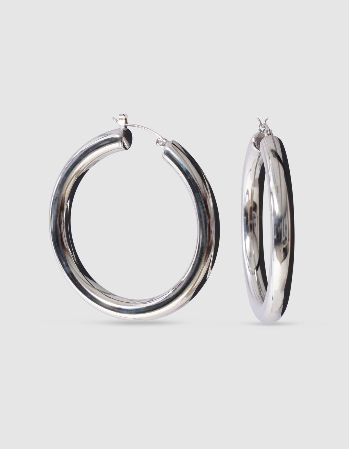 Basic Hoop Oorbellen Zilver SHOEBY ACCESSOIRES